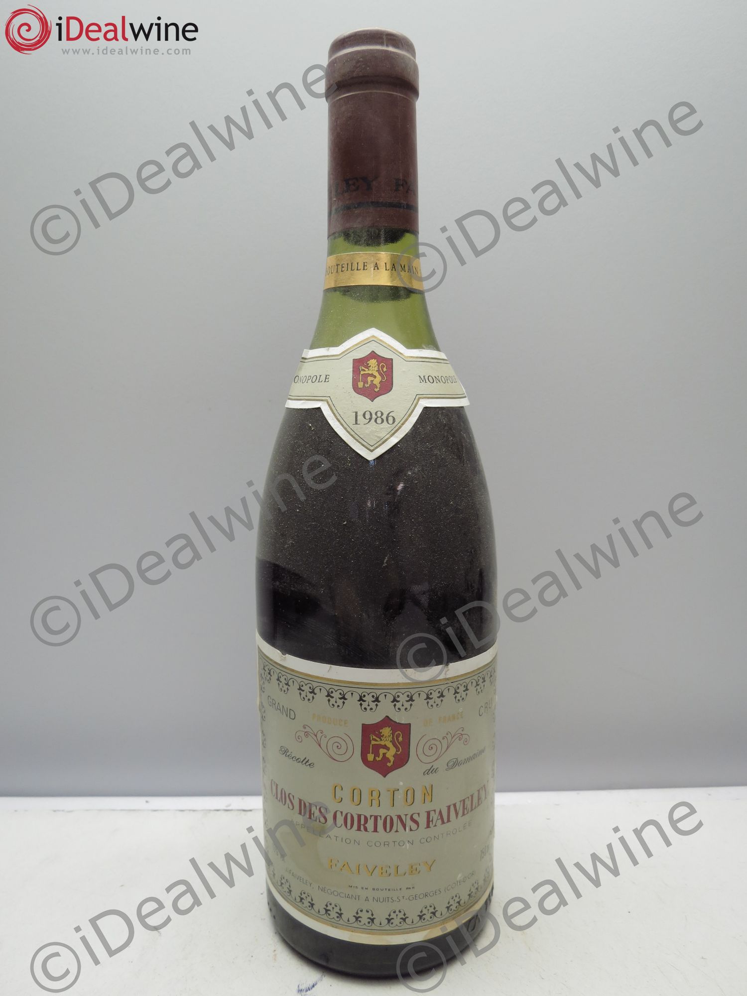 Corton Grand Cru Clos des Cortons Faiveley 1986 - Lot de 6 bouteilles - 0