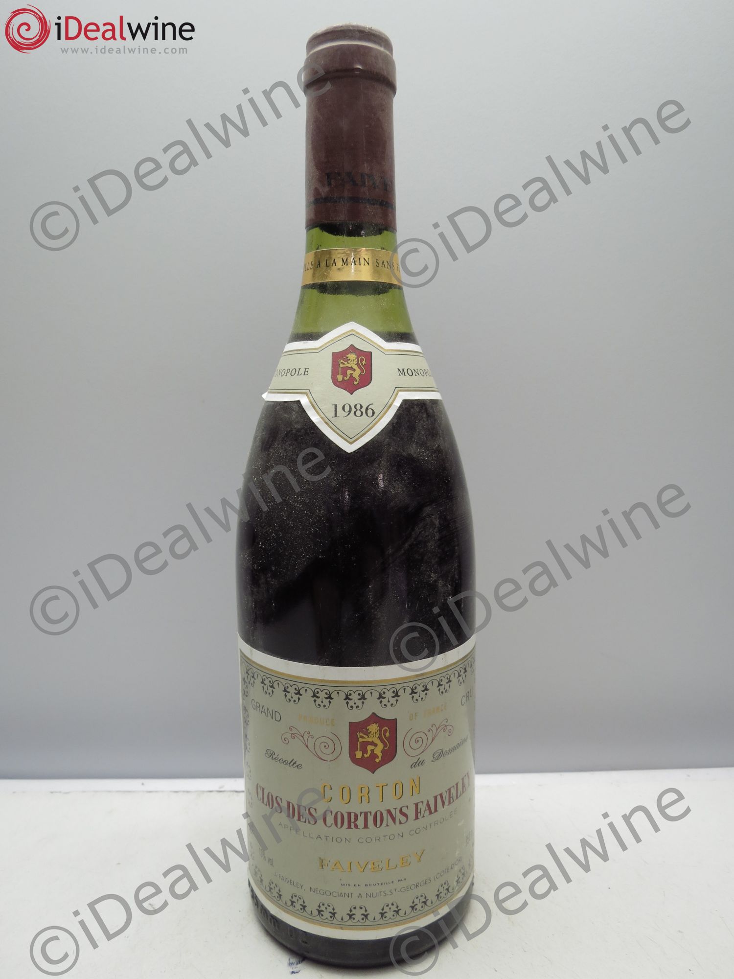 Corton Grand Cru Clos des Cortons Faiveley 1986 - Lot de 1 bouteille - 0