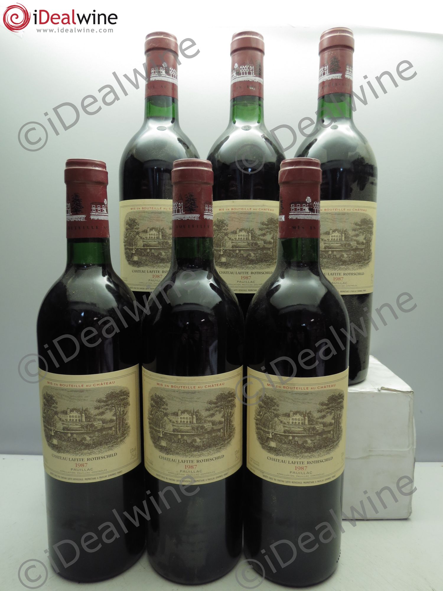 Château Lafite Rothschild 1er Grand Cru Classé 1987 - Lot de 6 bouteilles - 0