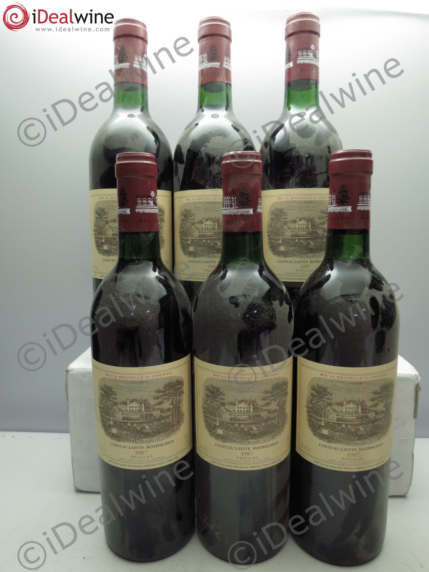 Château Lafite Rothschild 1er Grand Cru Classé 1987 - Lot de 6 bouteilles - 0