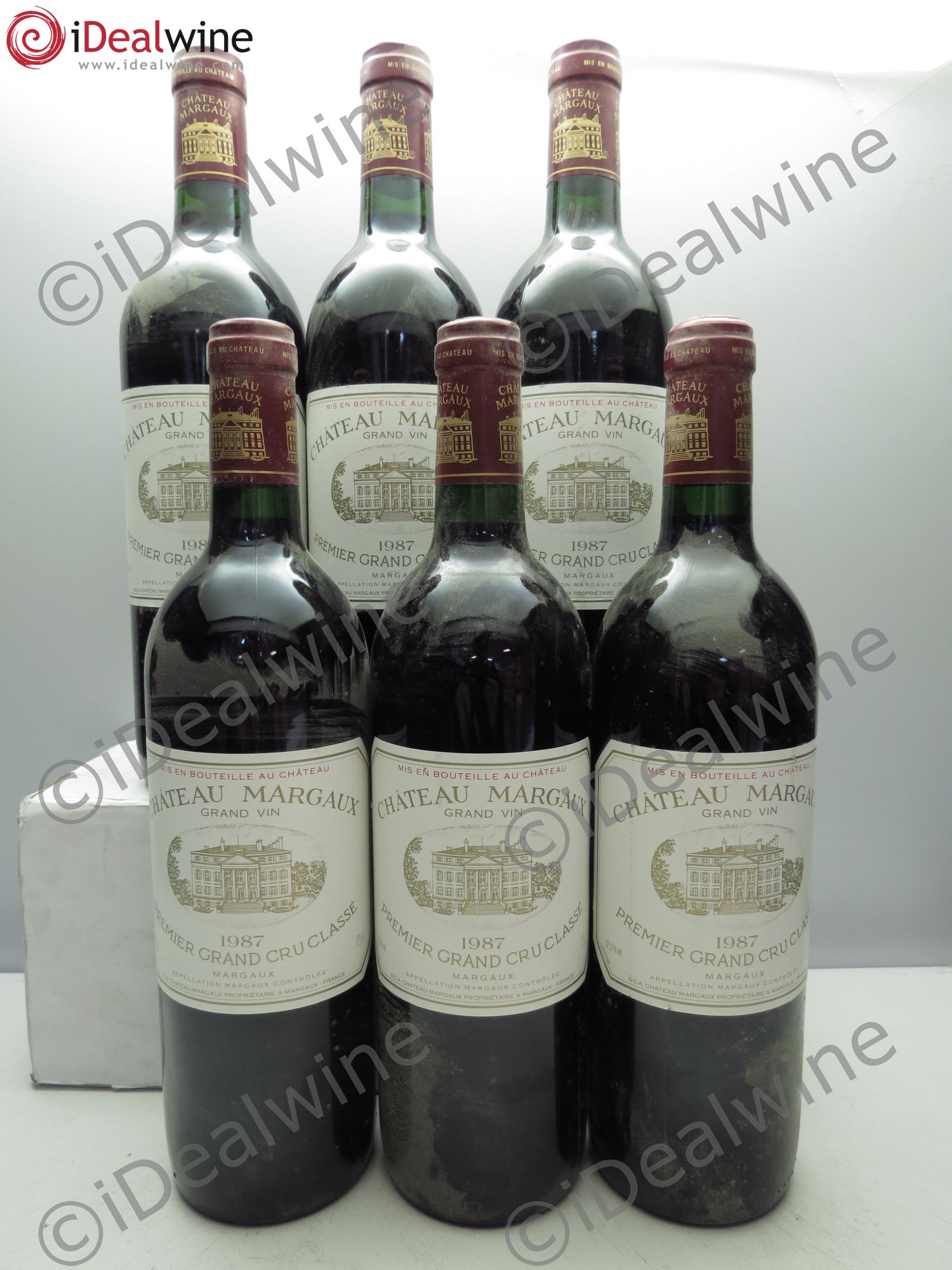 Château Margaux 1er Grand Cru Classé 1987 - Lot de 6 bouteilles - 0