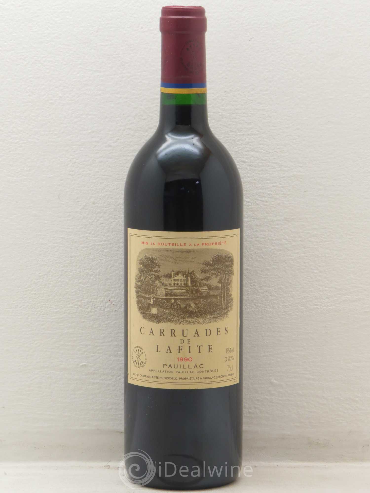 Carruades de Lafite Rothschild Second Vin 1990 - Lot de 1 bouteille - 0