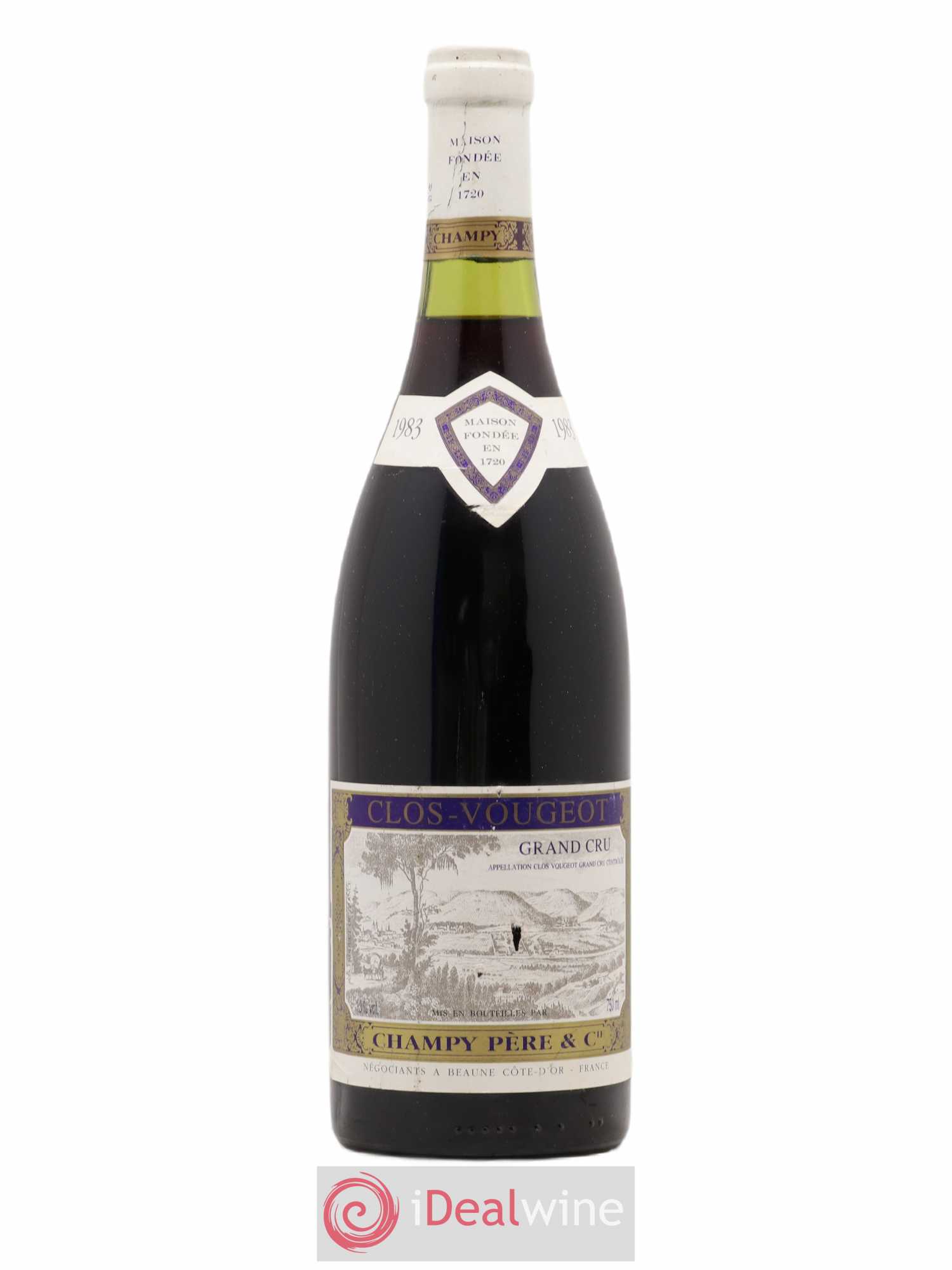 Clos de Vougeot Grand Cru Champy 1983 - Lot de 1 bouteille - 0