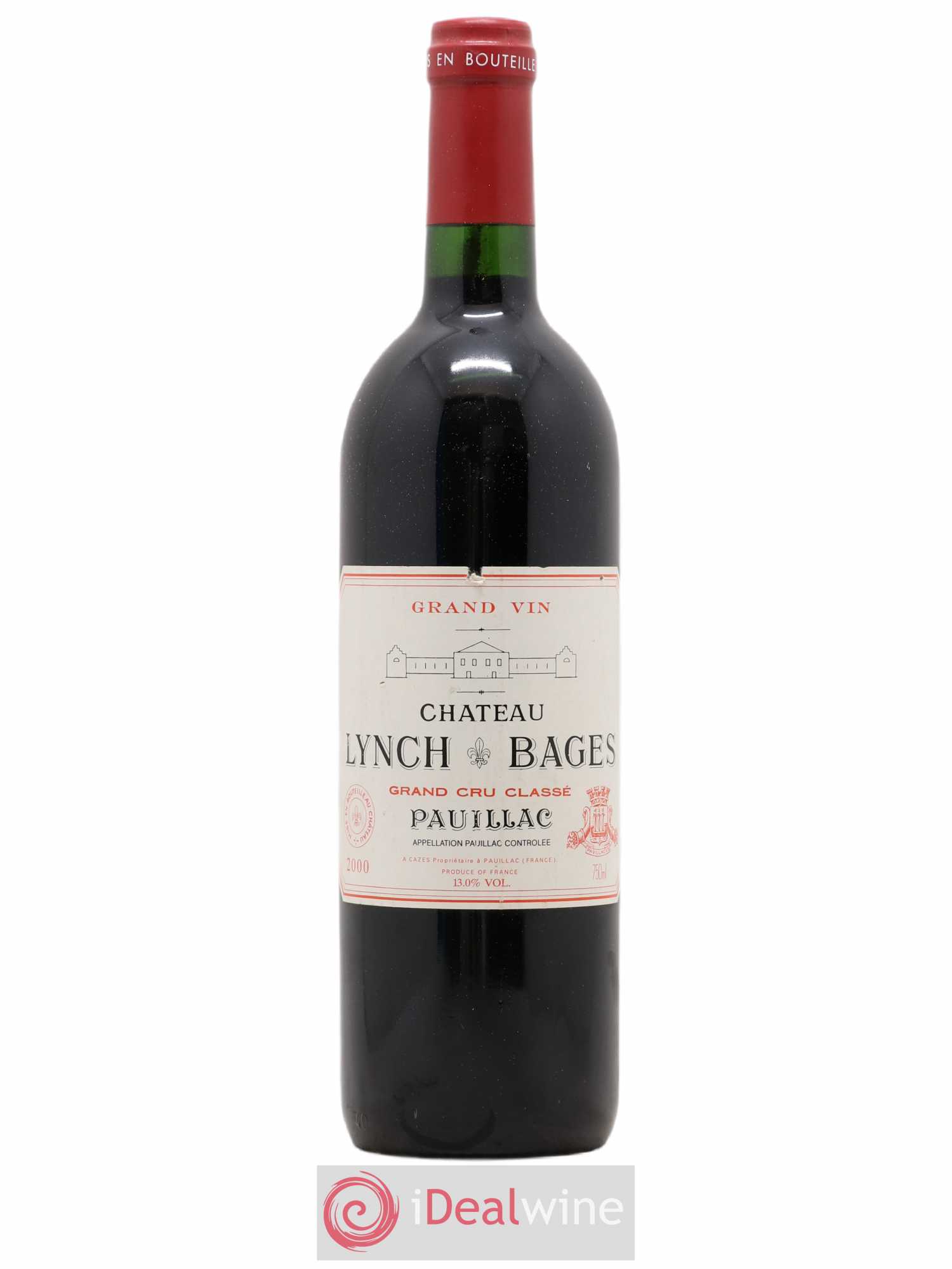 Château Lynch Bages 5ème Grand Cru Classé 2000 - Lot de 1 bouteille - 0