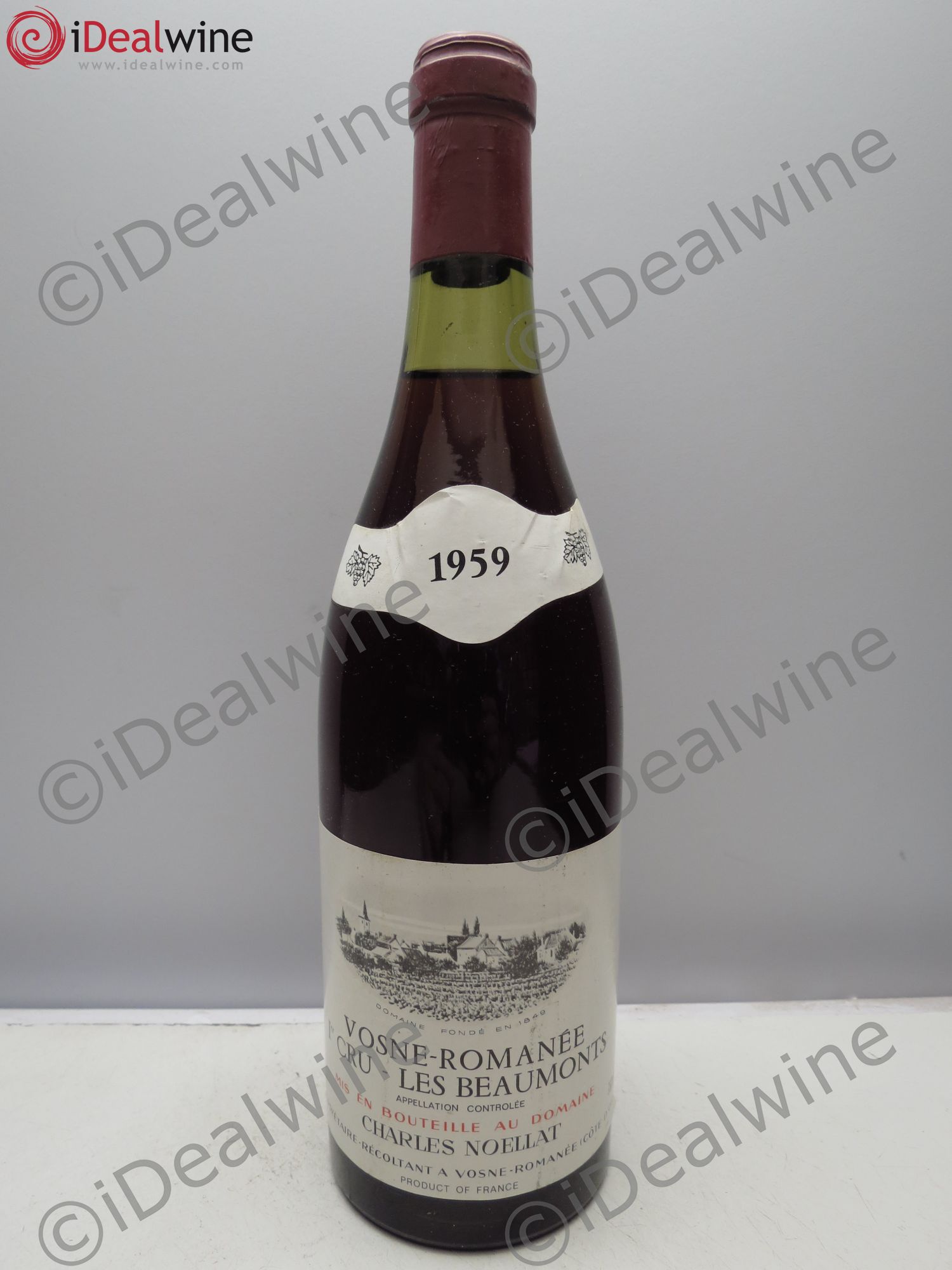 Vosne-Romanée 1er Cru Les Beaumonts Charles Noëllat 1959 - Lot de 1 bouteille - 0