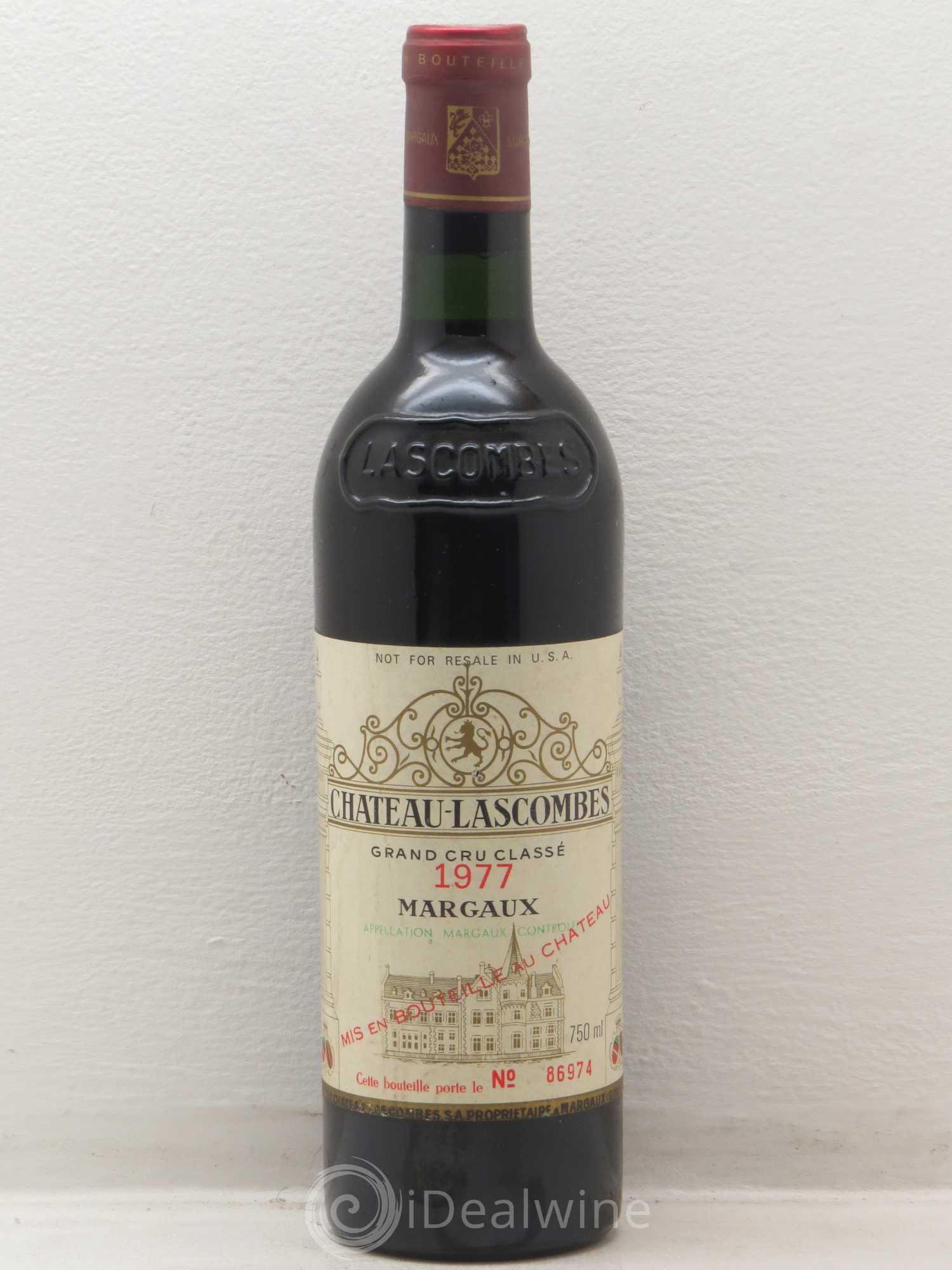 Château Lascombes 2ème Grand Cru Classé 1977 - Lot de 1 bouteille - 0