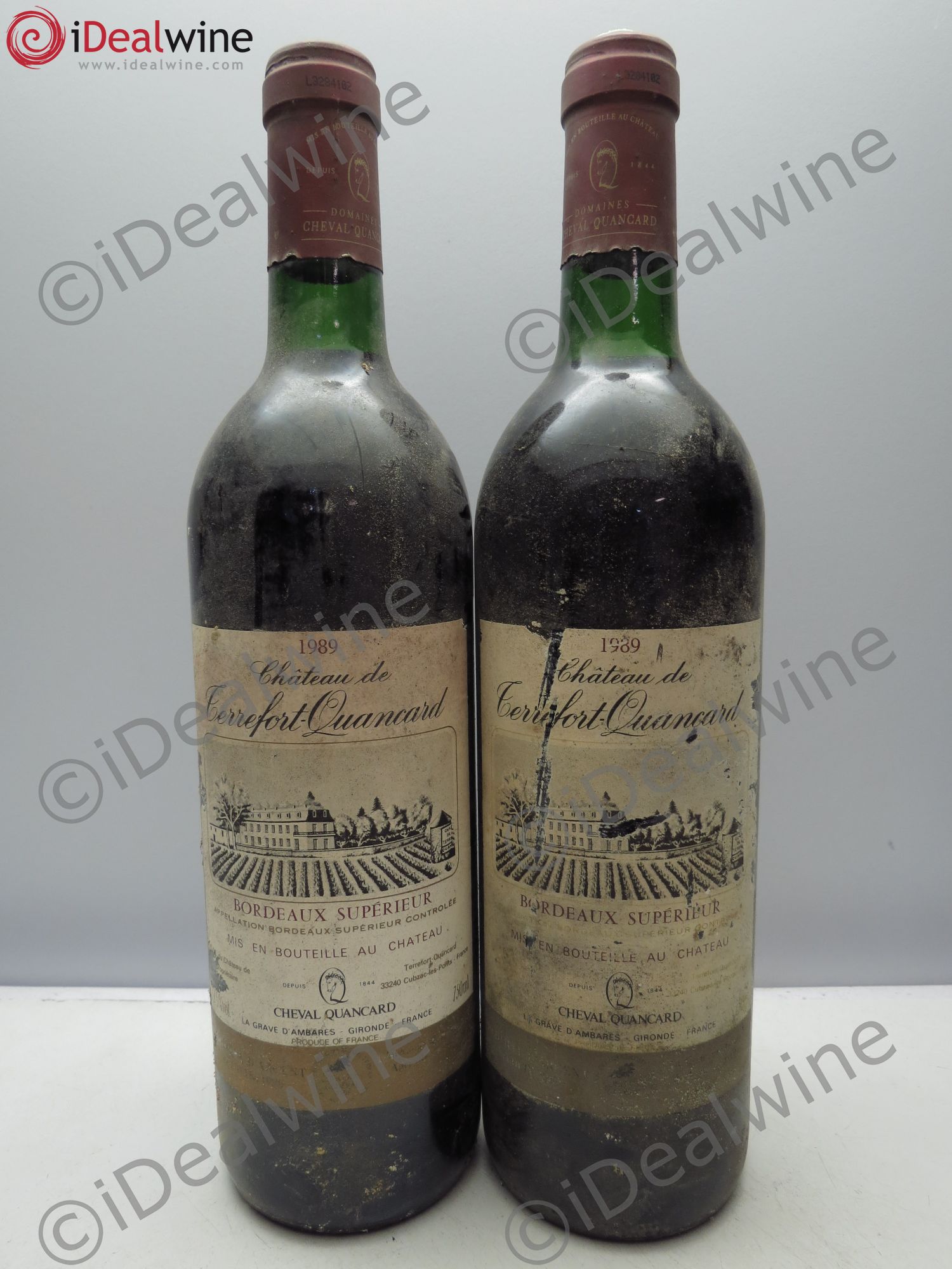 Bordeaux 1989 - Posten von 2 Flaschen - 0