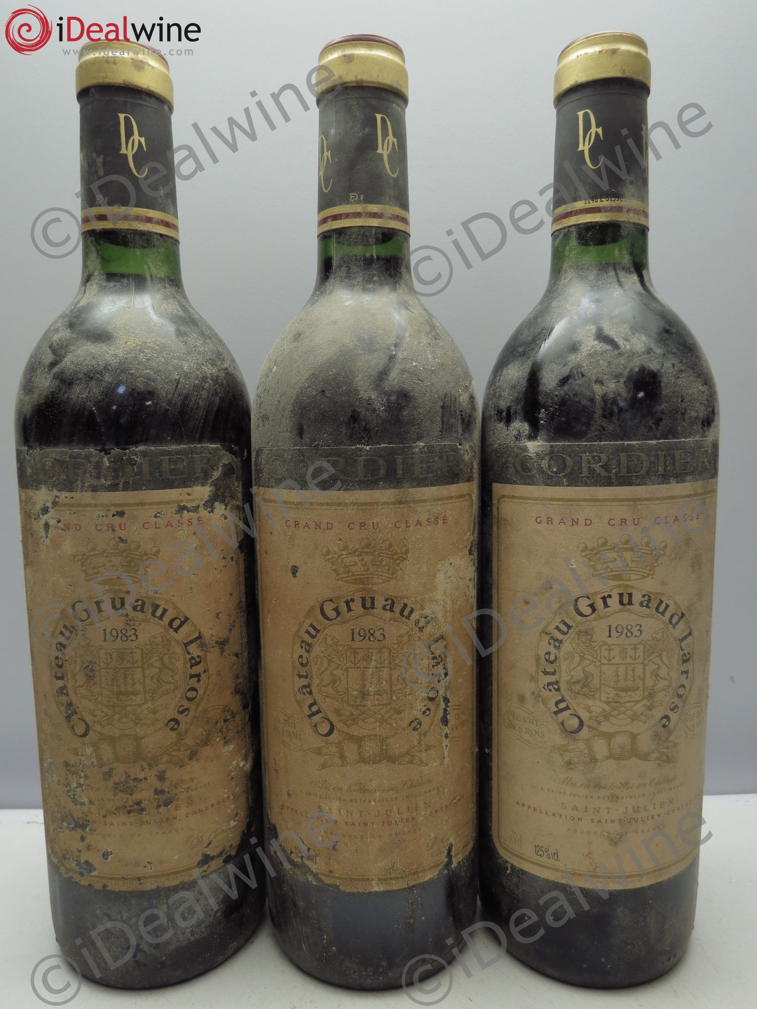 Château Gruaud Larose 2ème Grand Cru Classé 1983 - Lot de 3 bouteilles - 0