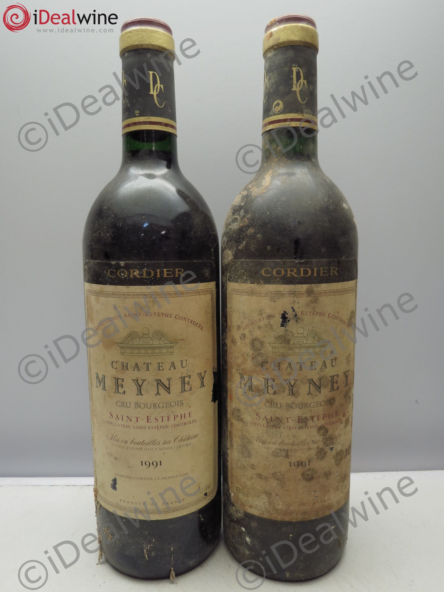 Château Meyney 1991 - Lot de 2 bouteilles - 0