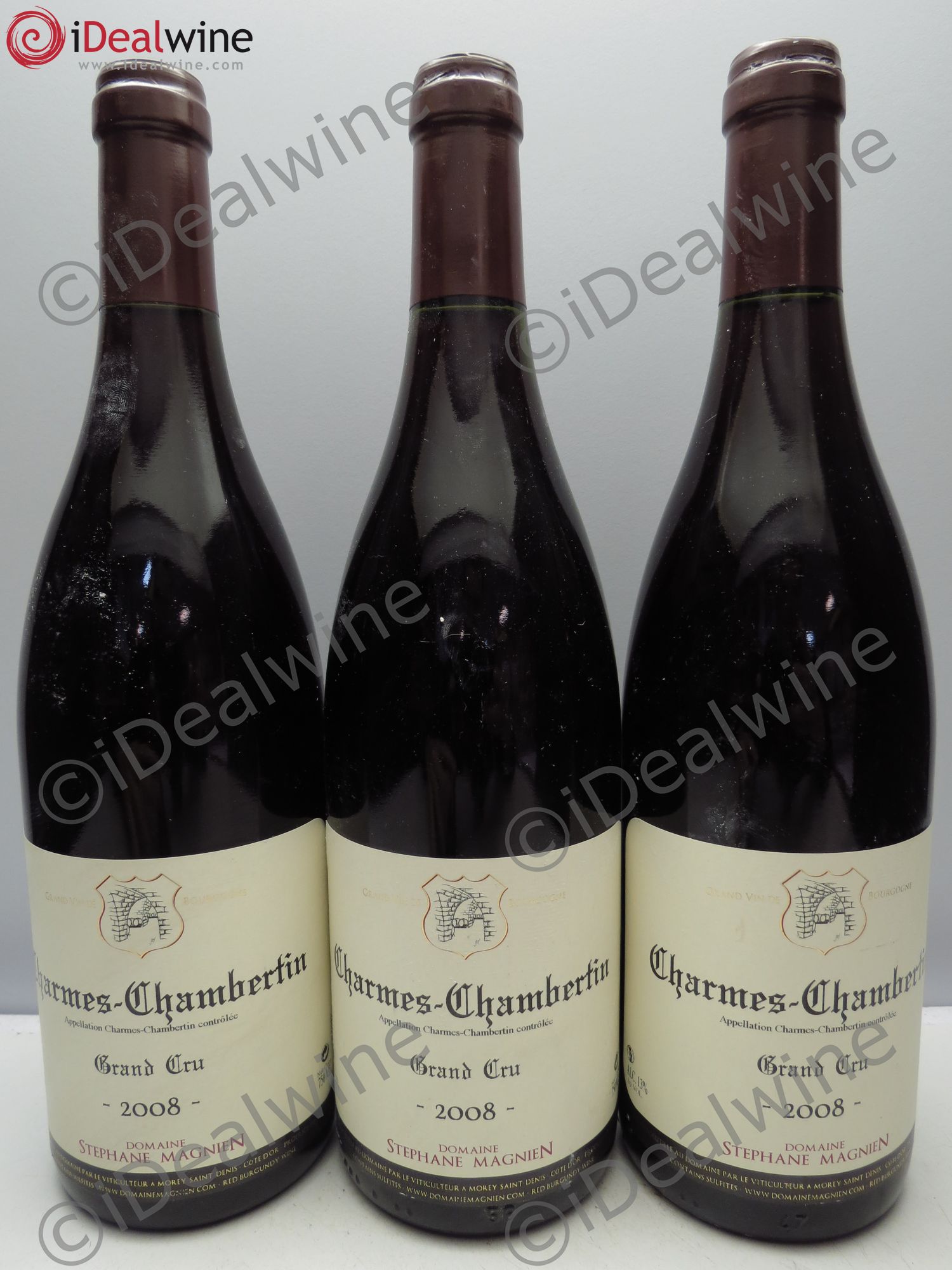 Charmes-Chambertin Grand Cru Stéphane Magnien 2008 - Lot de 3 bouteilles - 0