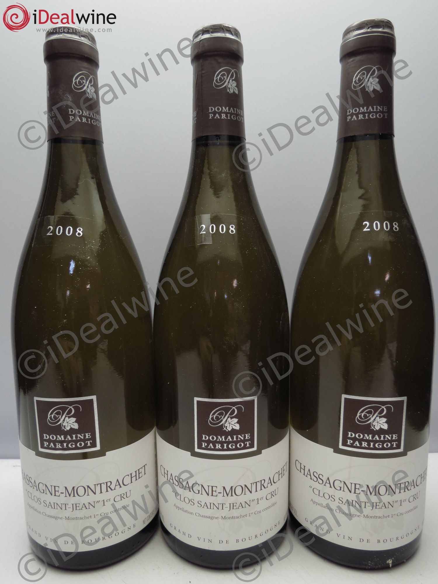 Chassagne-Montrachet 1er Cru Domaine Parigot 2008 - Posten von 3 Flaschen - 0