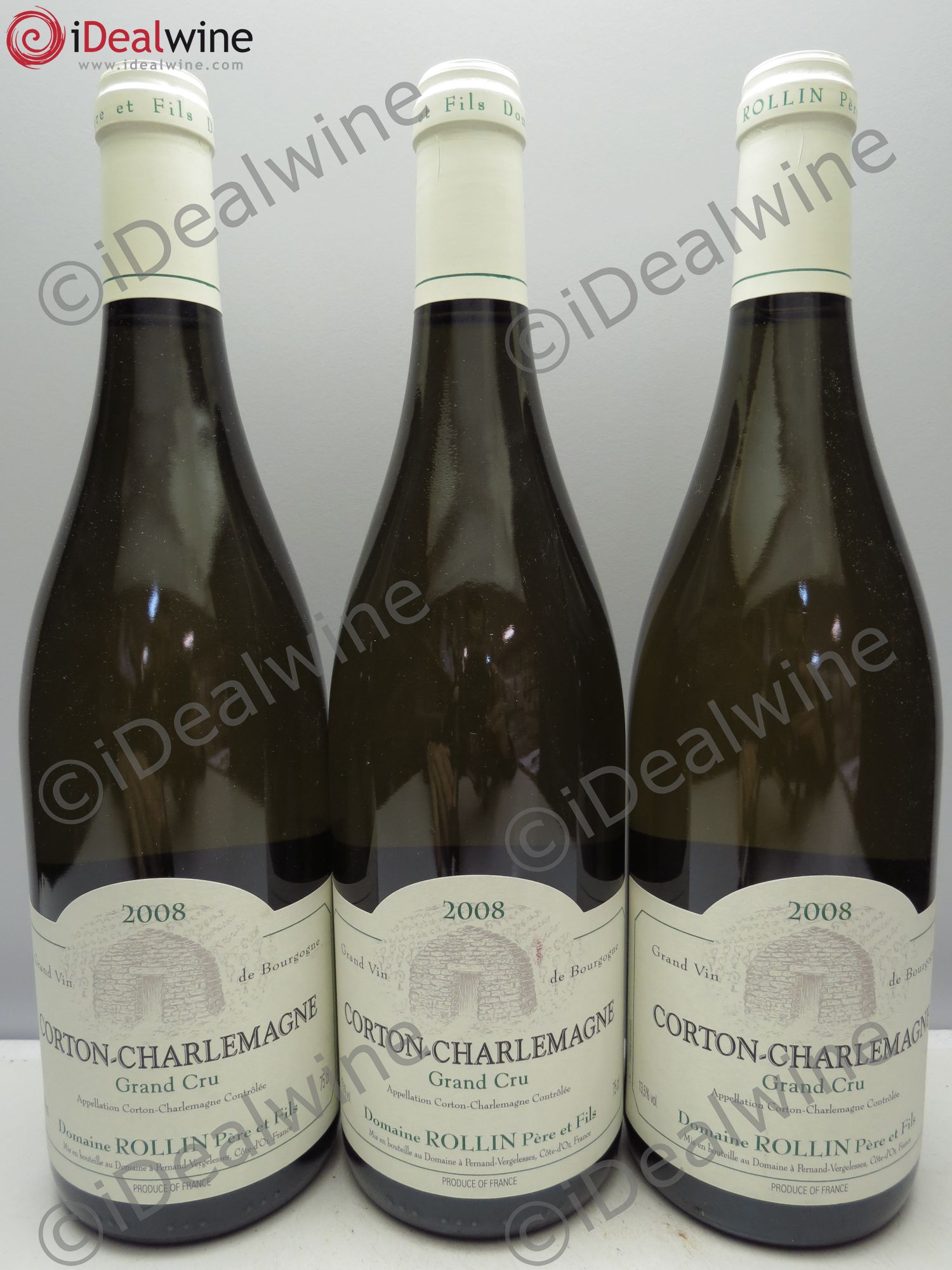 Corton-Charlemagne Grand Cru Rémi Rollin 2008 - Posten von 3 Flaschen - 0