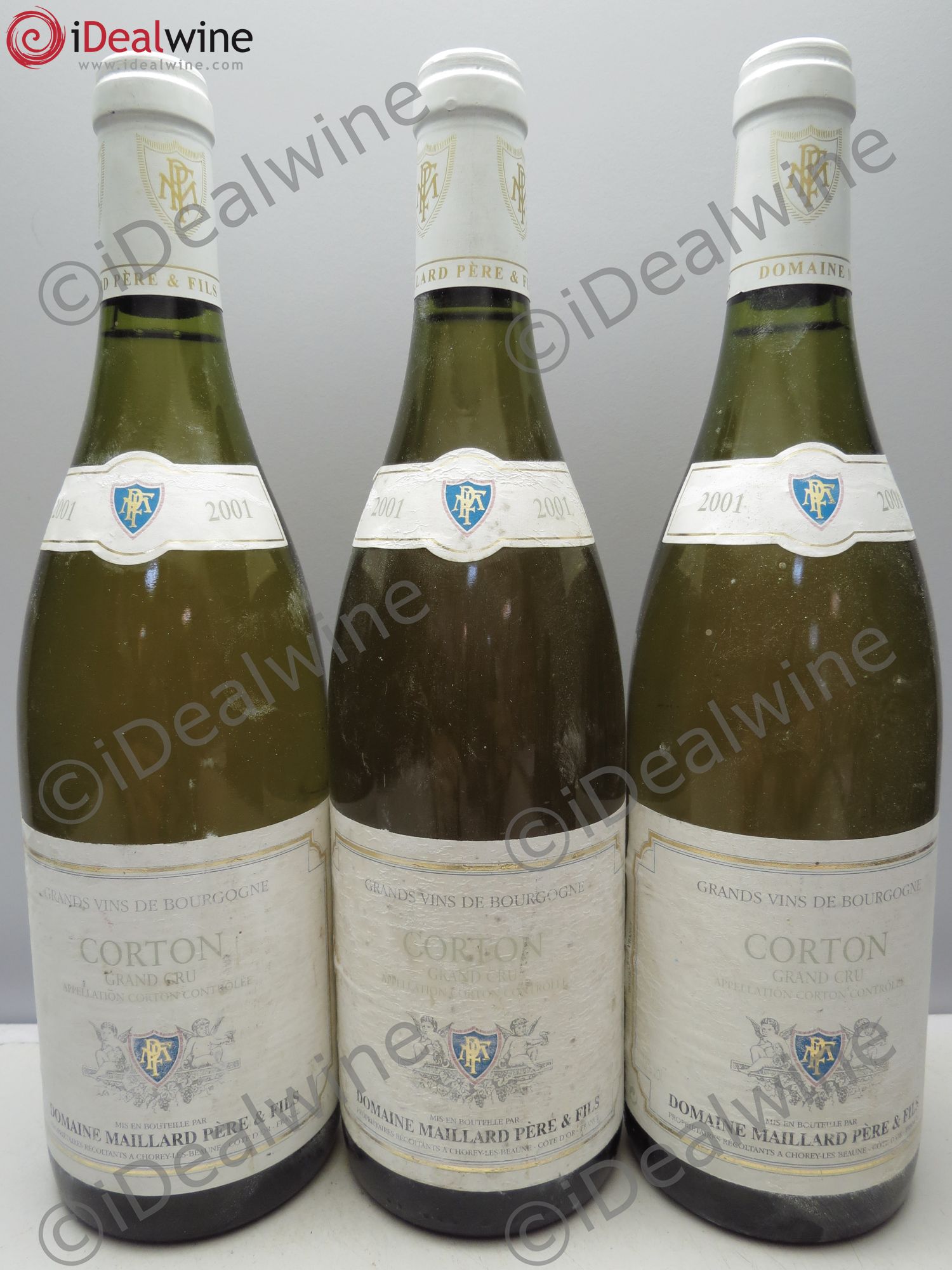 Corton Grand Cru Maillard 2001 - Posten von 3 Flaschen - 0