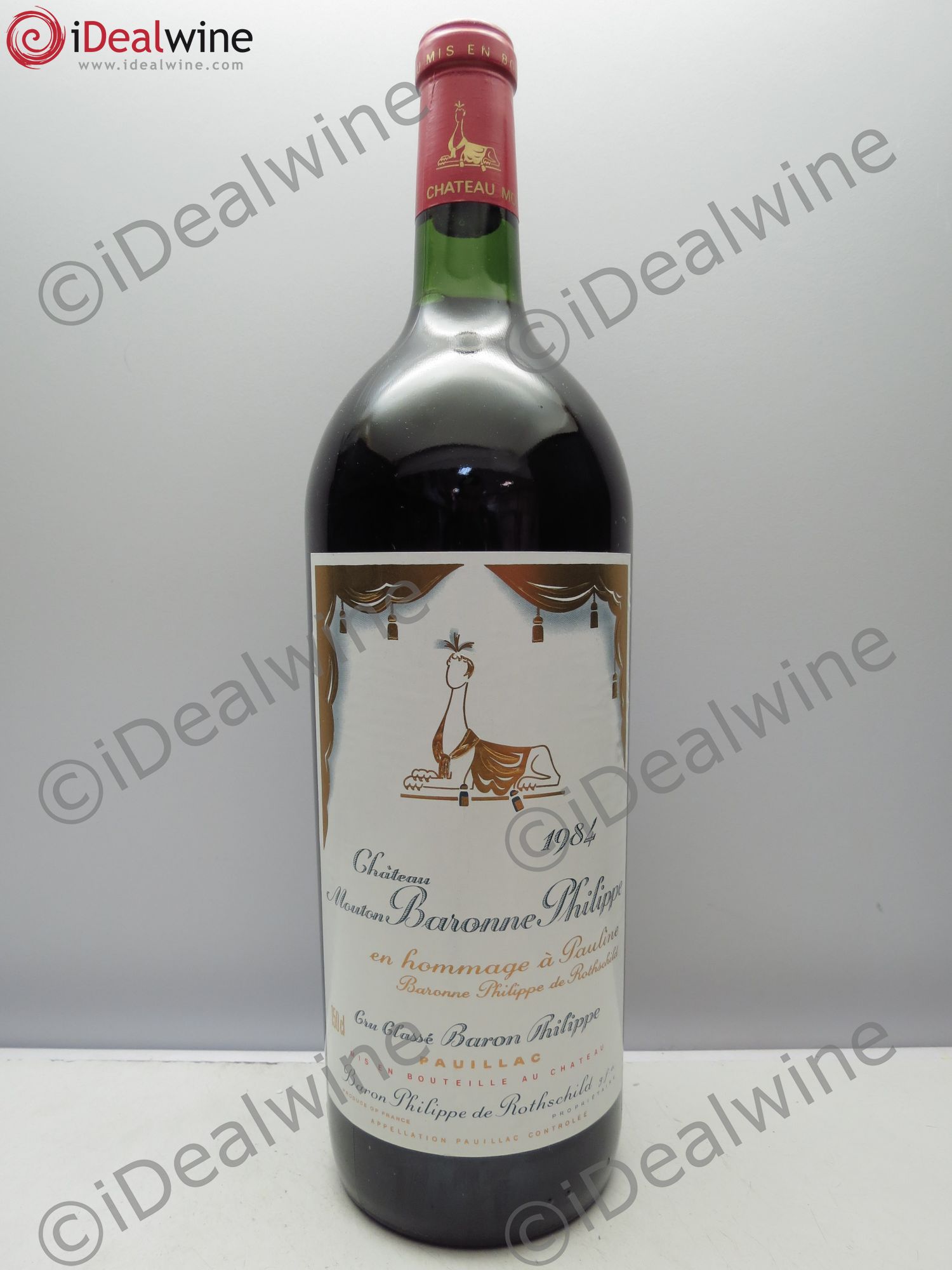Château d' Armailhac - Mouton Baron(ne) Philippe 5ème Grand Cru Classé 1984 - Lot de 1 magnum - 0