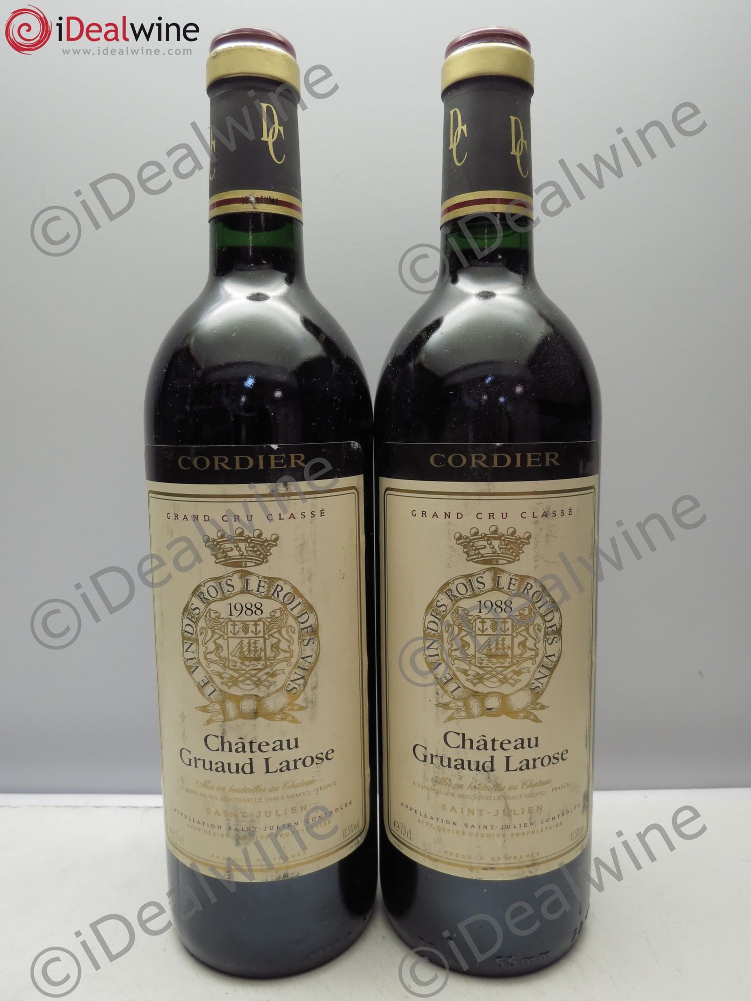 Château Gruaud Larose 2ème Grand Cru Classé 1988 - Lot de 2 bouteilles - 0