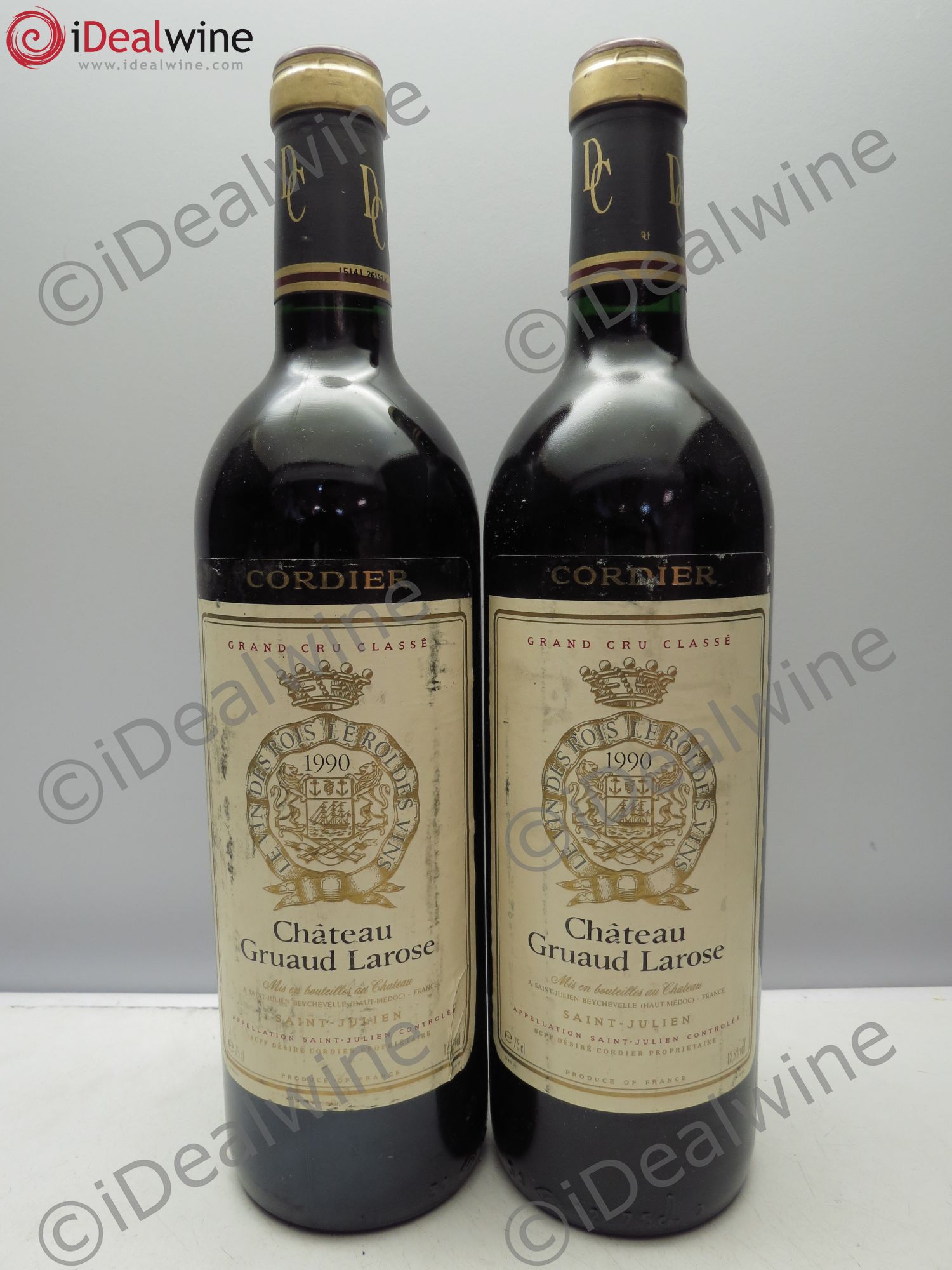Château Gruaud Larose 2ème Grand Cru Classé 1990 - Lot de 2 bouteilles - 0