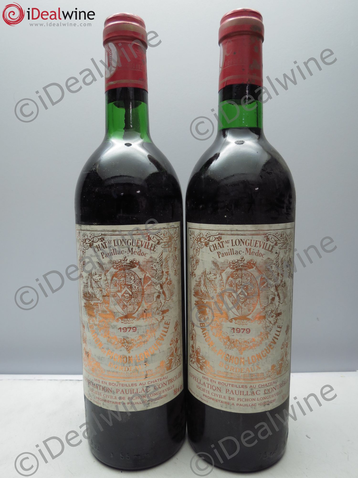 Pichon Longueville Baron 2ème Grand Cru Classé 1979 - Lot de 2 bouteilles - 0