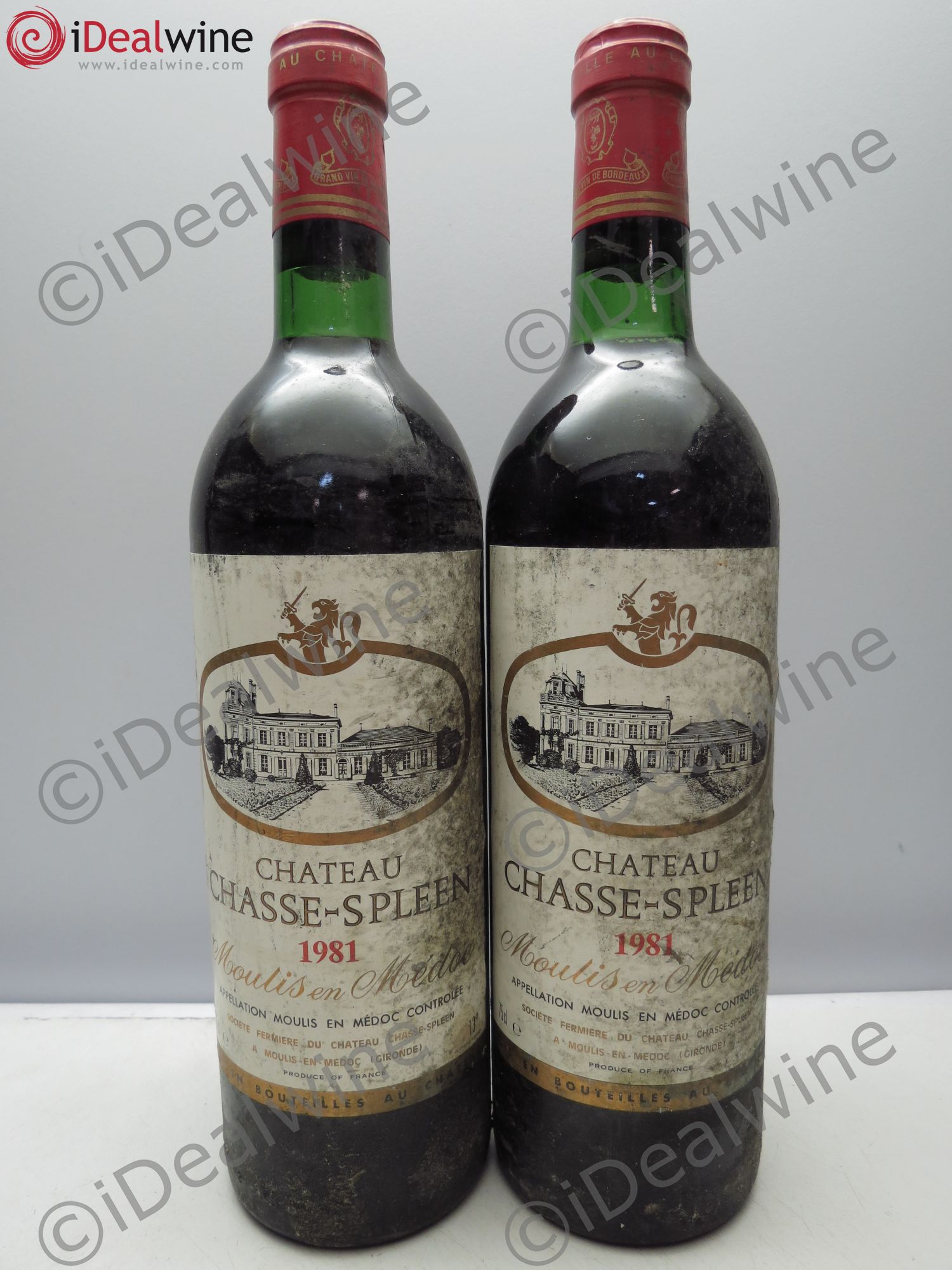 Château Chasse Spleen 1981 - Lot de 2 bouteilles - 0