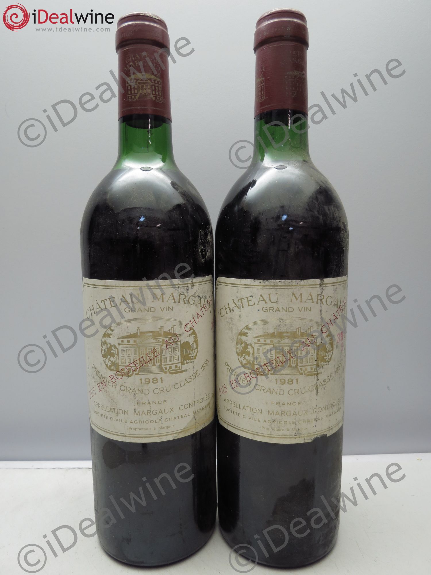 Château Margaux 1er Grand Cru Classé 1981 - Lot de 2 bouteilles - 0