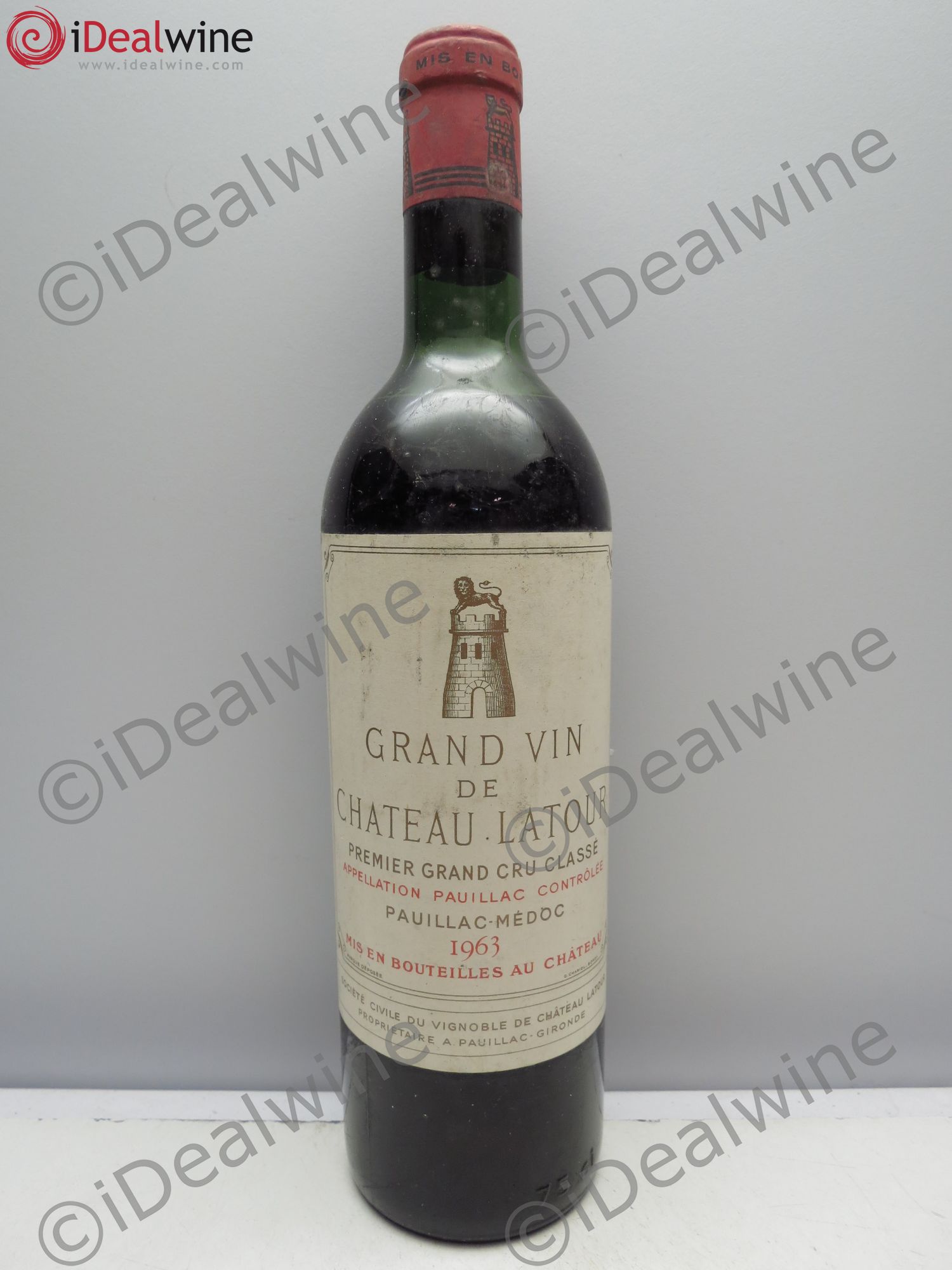 Château Latour 1er Grand Cru Classé 1963 - Lot de 1 bouteille - 0