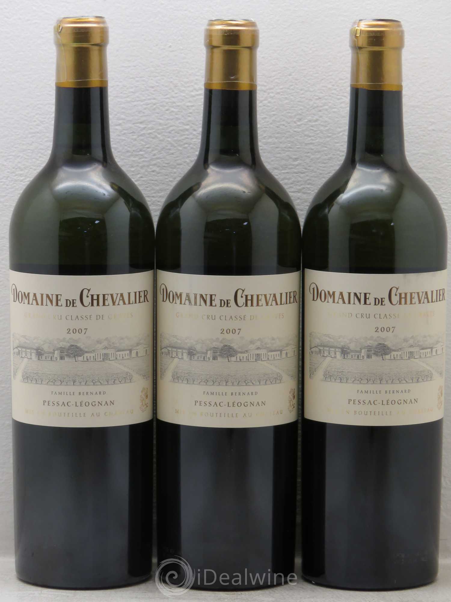 Domaine de Chevalier Cru Classé de Graves 2007 - Lot de 3 bouteilles - 0