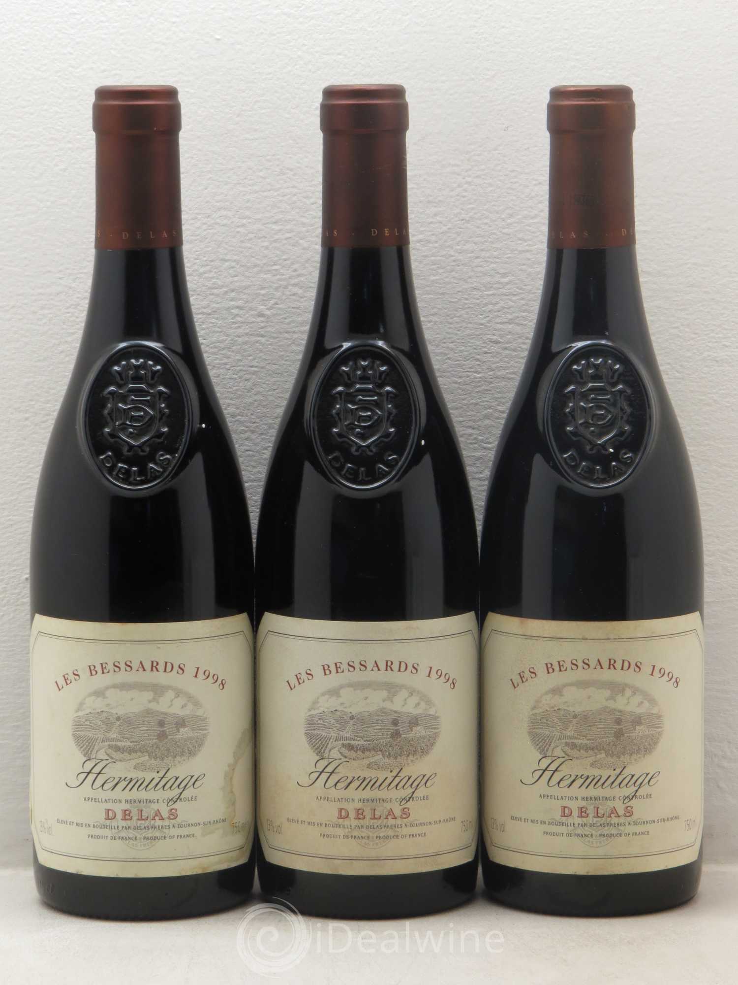 Hermitage Les Bessards Delas Frères 1998 - Lot de 6 bouteilles - 2