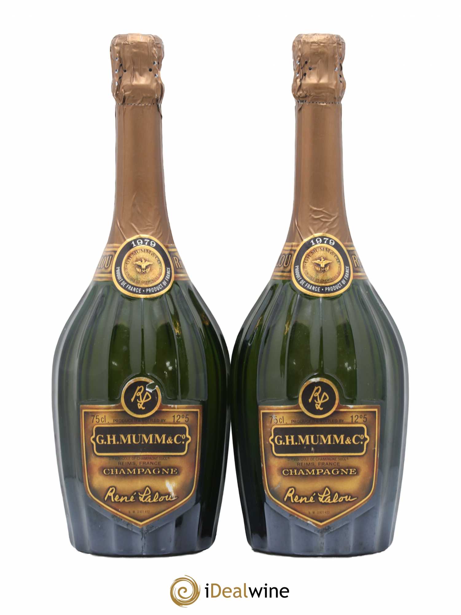 René Lalou Mumm 1979 - Lot de 2 bouteilles - 0