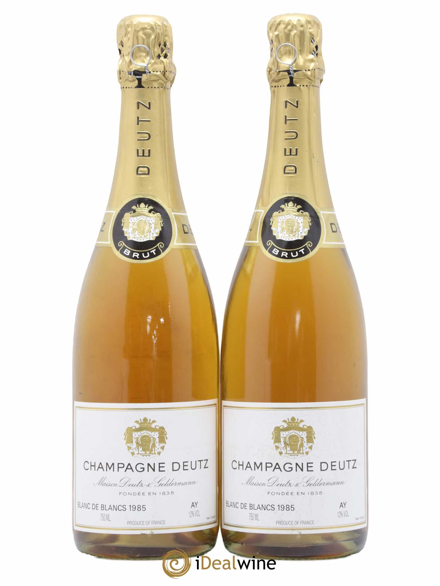 Blanc de Blancs millésimé Deutz 1985 - Lot de 2 bouteilles - 0