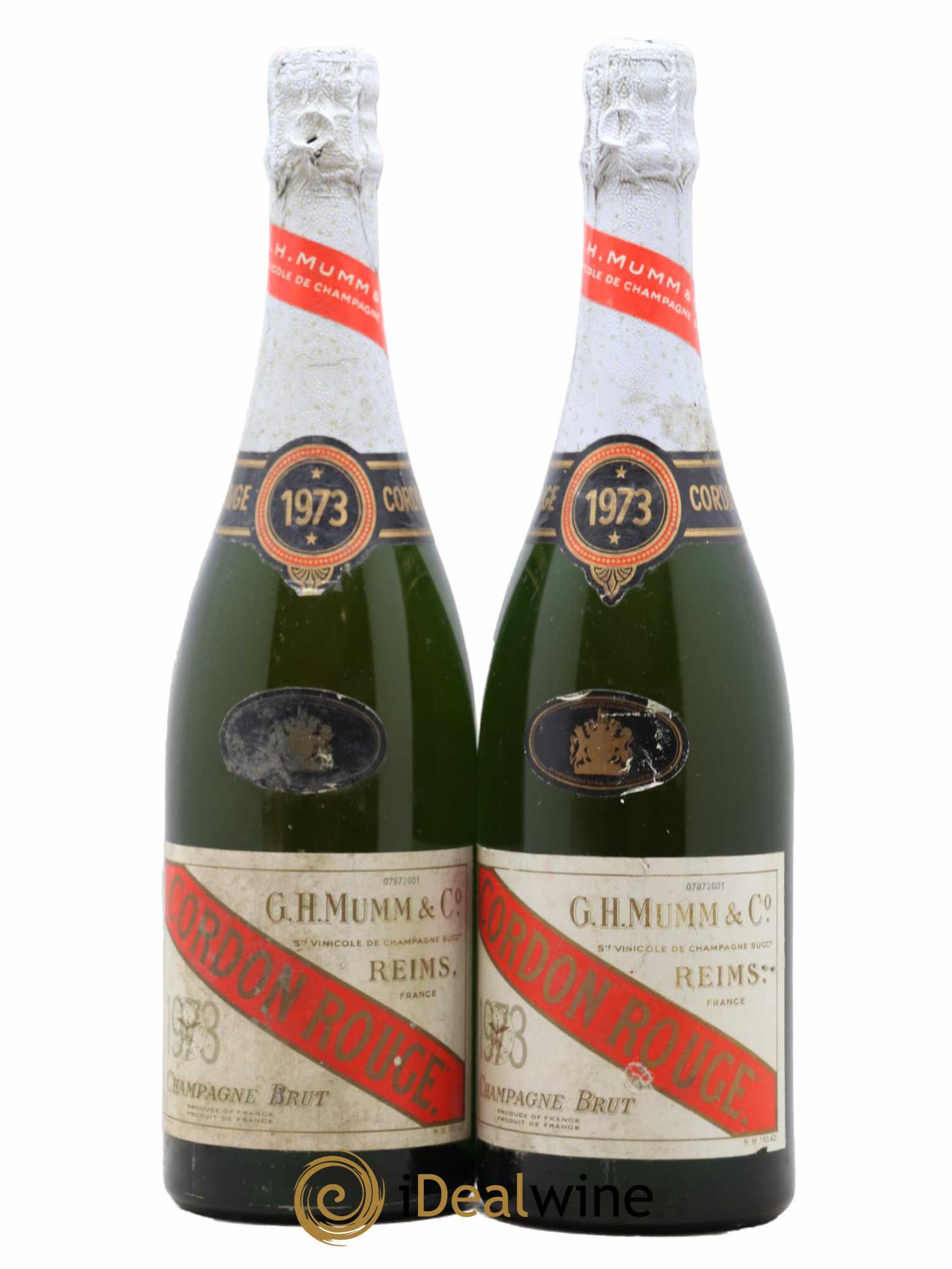 Cordon Rouge Mumm 1973 - Lot de 2 bouteilles - 0