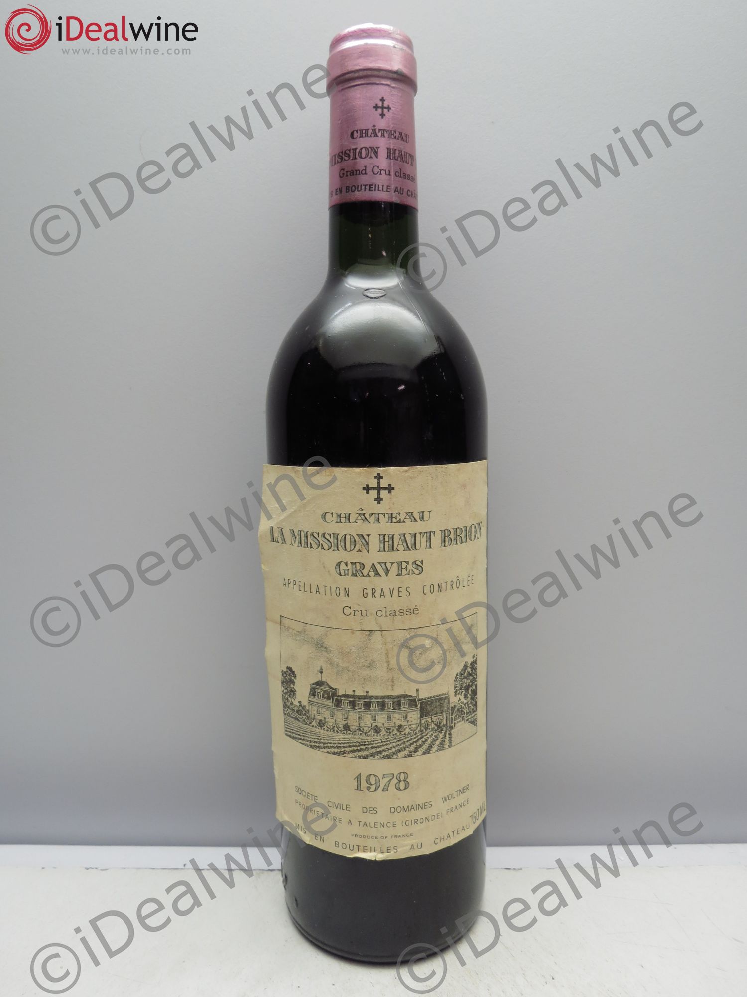 Château la Mission Haut-Brion Cru Classé de Graves 1978 - Lot de 1 bouteille - 0