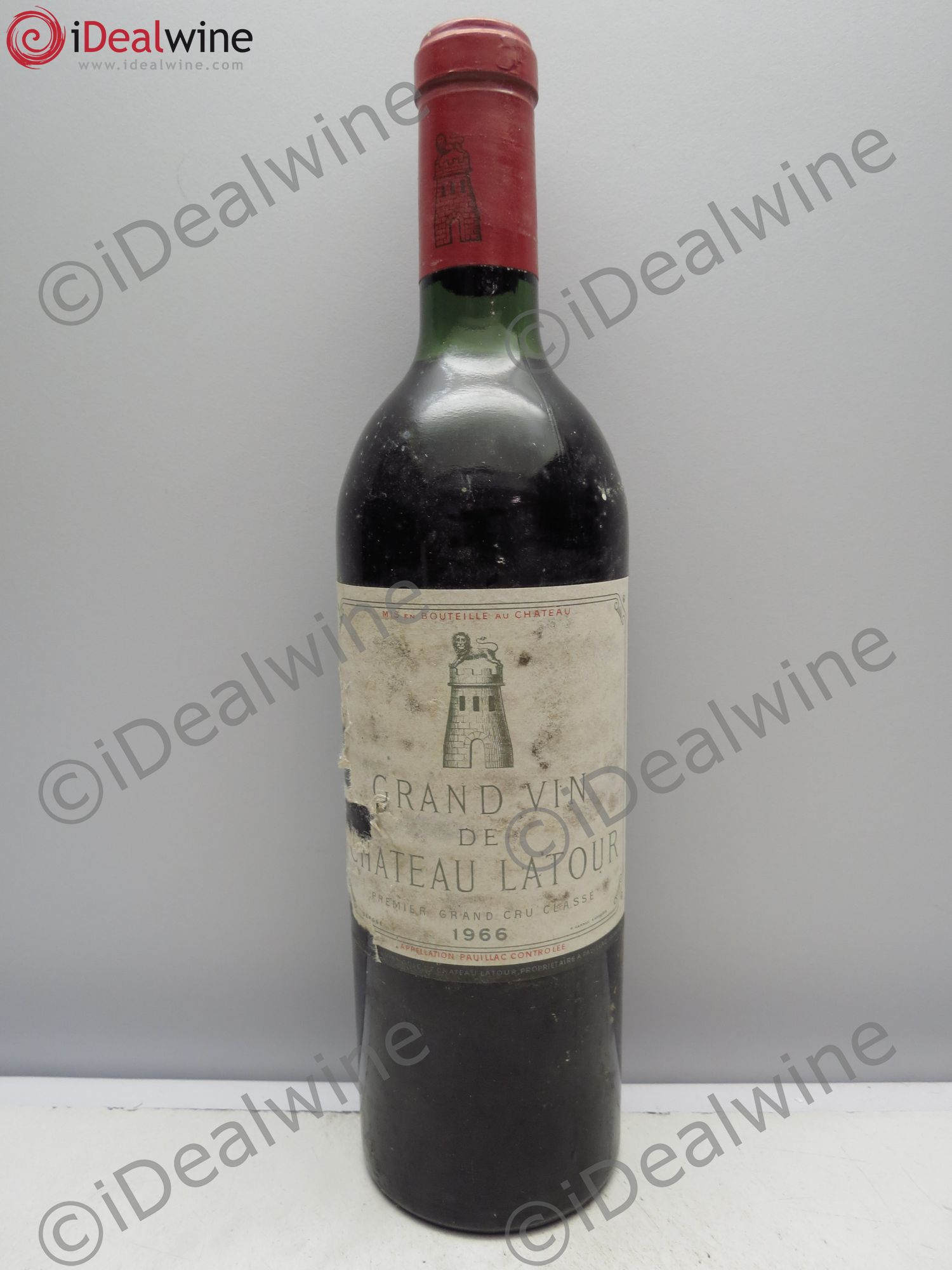 Château Latour 1er Grand Cru Classé 1966 - Lot de 1 bouteille - 0