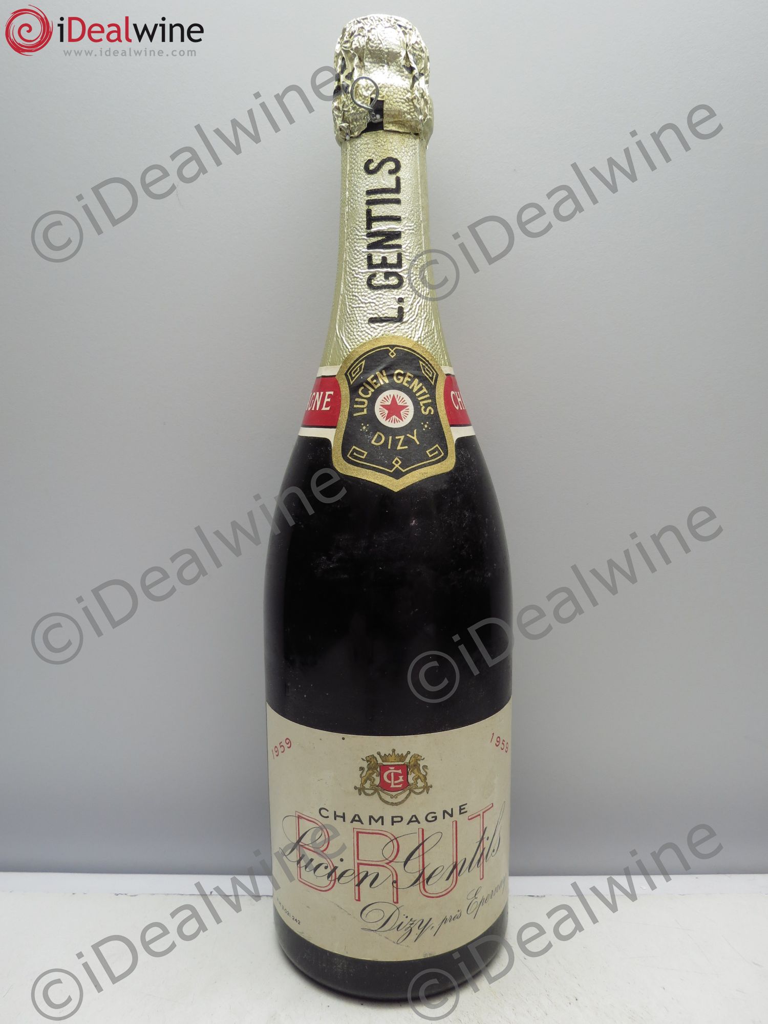 Champagne Lucien Gentils Brut 1959 - Posten von 1 Flasche - 0