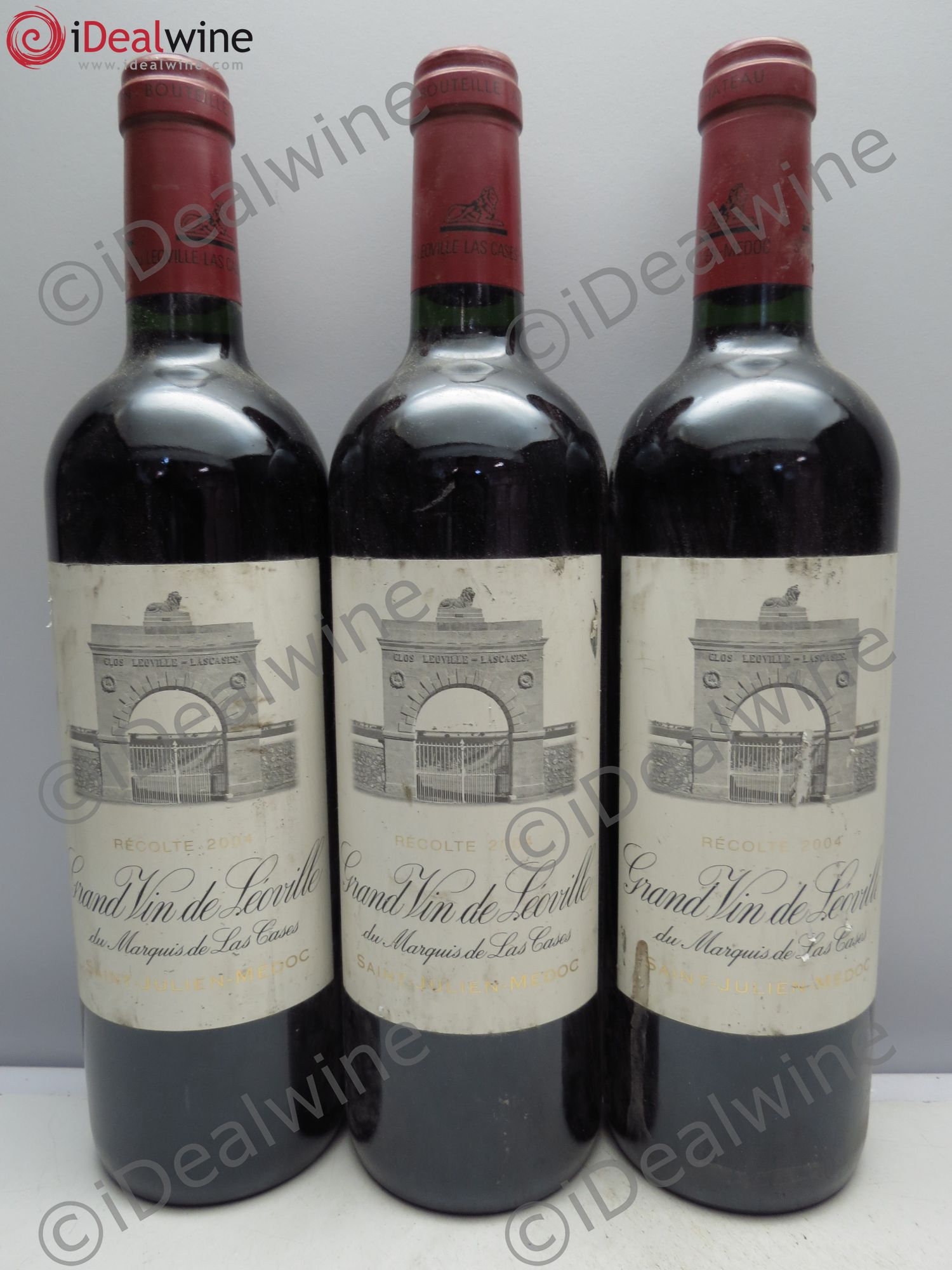 Château Léoville Las Cases 2ème Grand Cru Classé 2004 - Lot de 3 bouteilles - 0