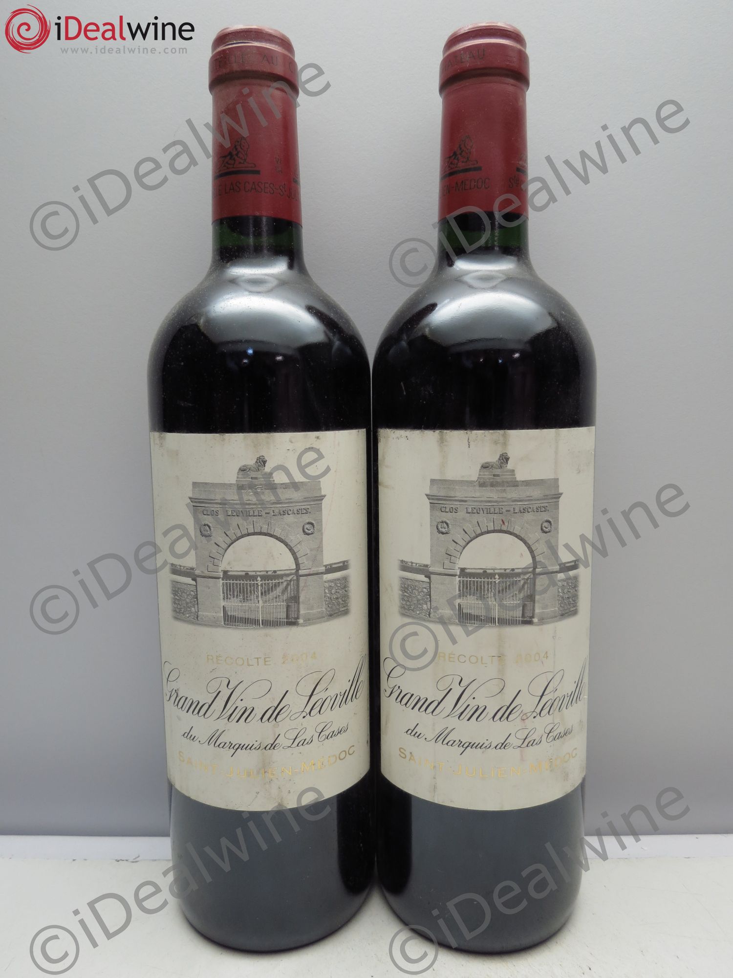 Château Léoville Las Cases 2ème Grand Cru Classé 2004 - Lot de 2 bouteilles - 0