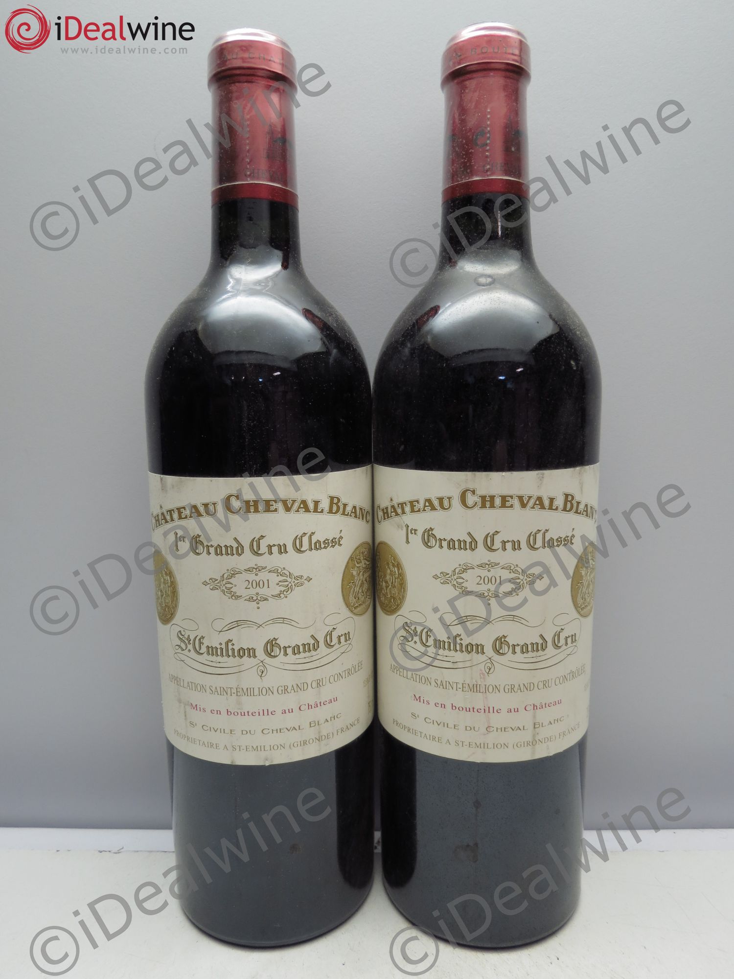 Château Cheval Blanc 1er Grand Cru Classé A 2001 - Lot de 2 bouteilles - 0