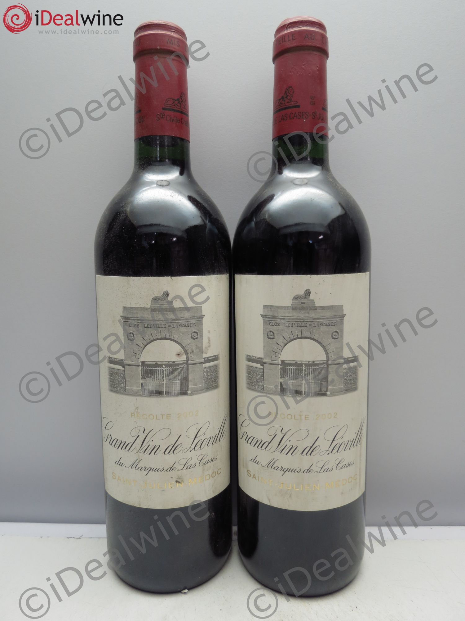 Château Léoville Las Cases 2ème Grand Cru Classé 2002 - Lot de 2 bouteilles - 0