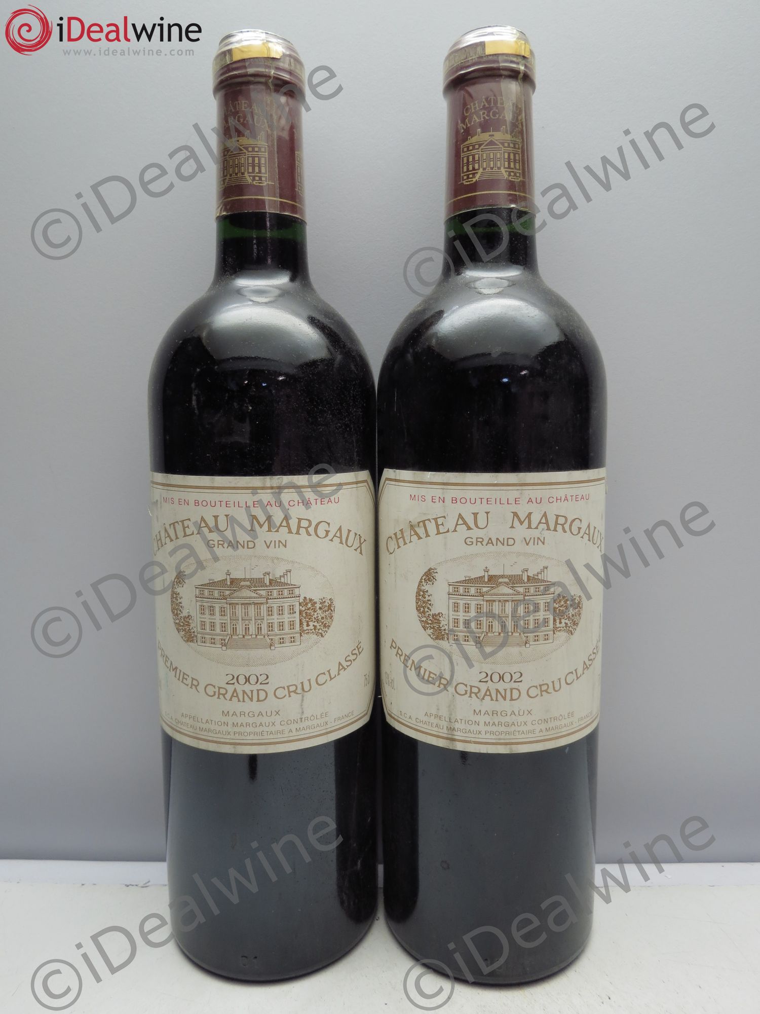 Château Margaux 1er Grand Cru Classé 2002 - Lot de 2 bouteilles - 0