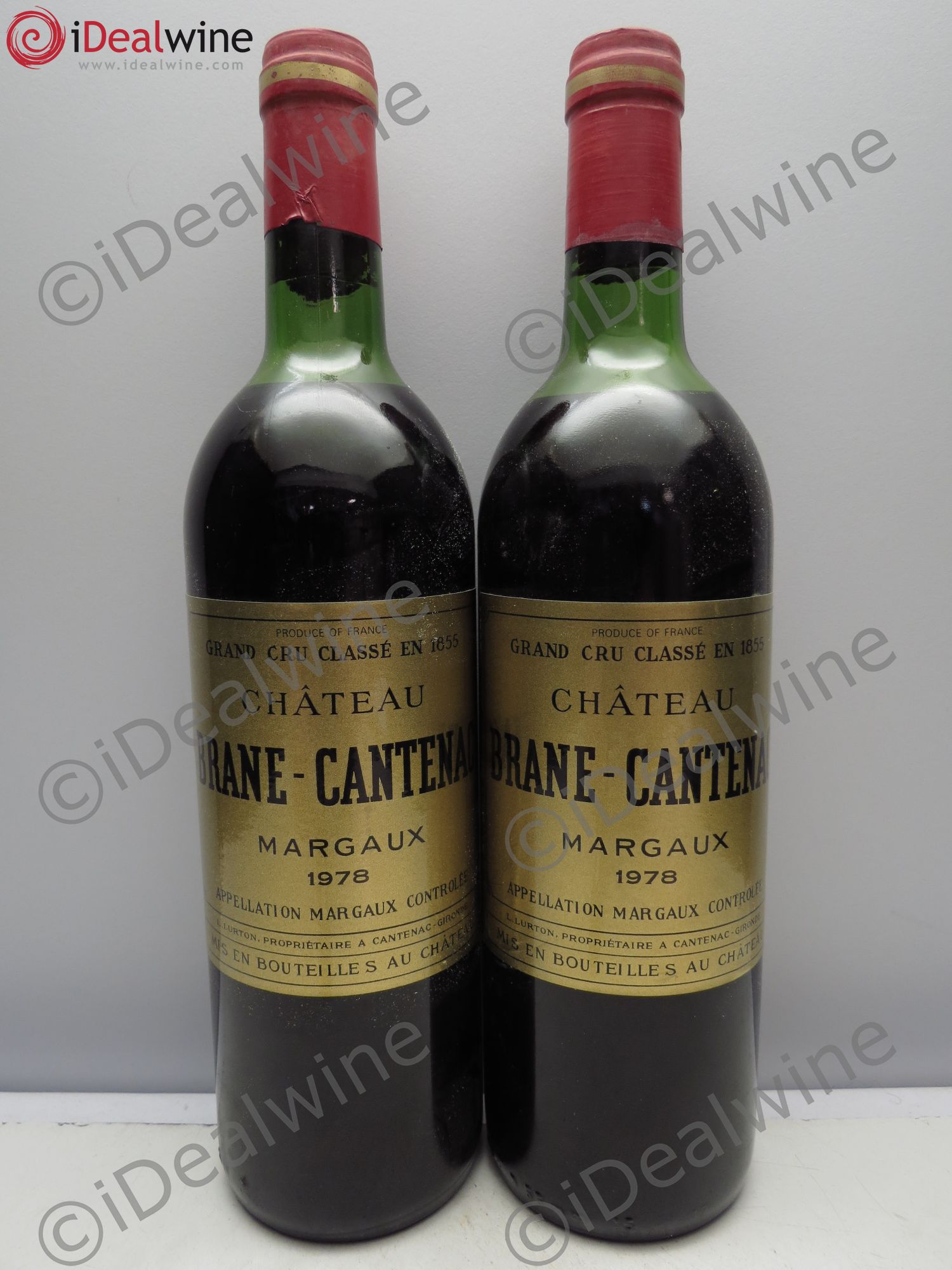 Château Brane Cantenac 2ème Grand Cru Classé 1978 - Lot de 2 bouteilles - 0