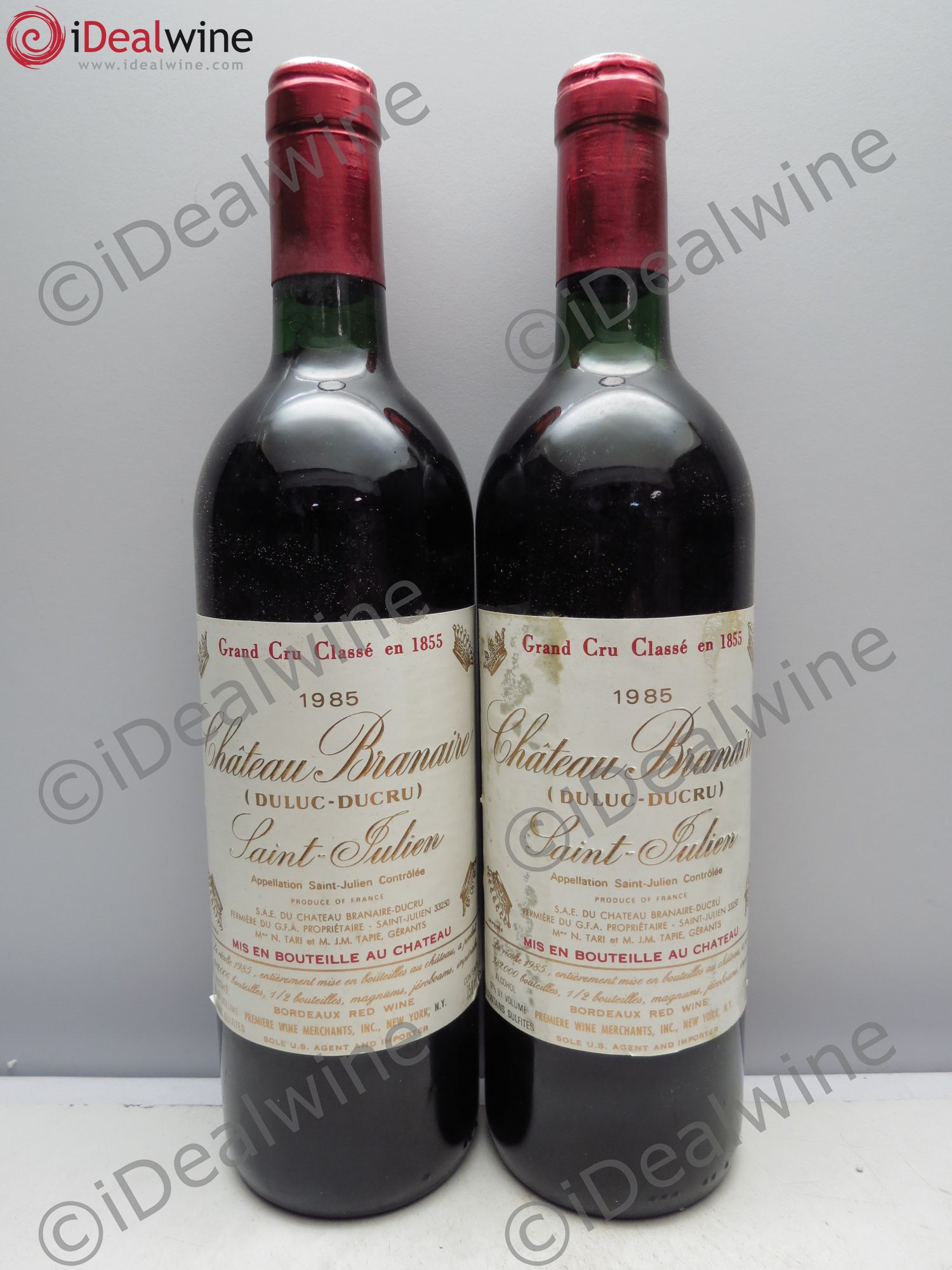 Château Branaire Ducru 4ème Grand Cru Classé 1985 - Lot de 2 bouteilles - 0