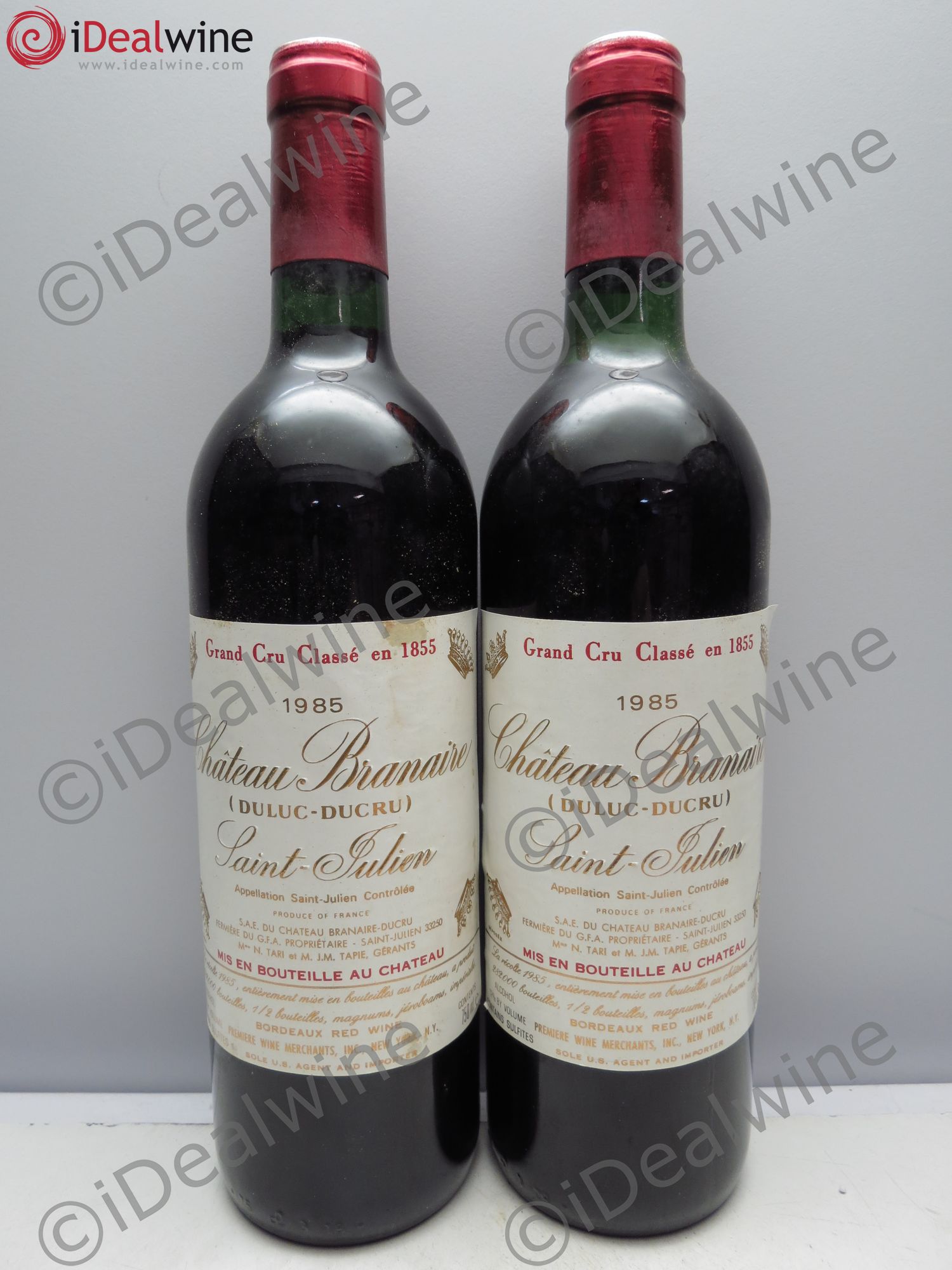 Château Branaire Ducru 4ème Grand Cru Classé 1985 - Lot de 2 bouteilles - 0