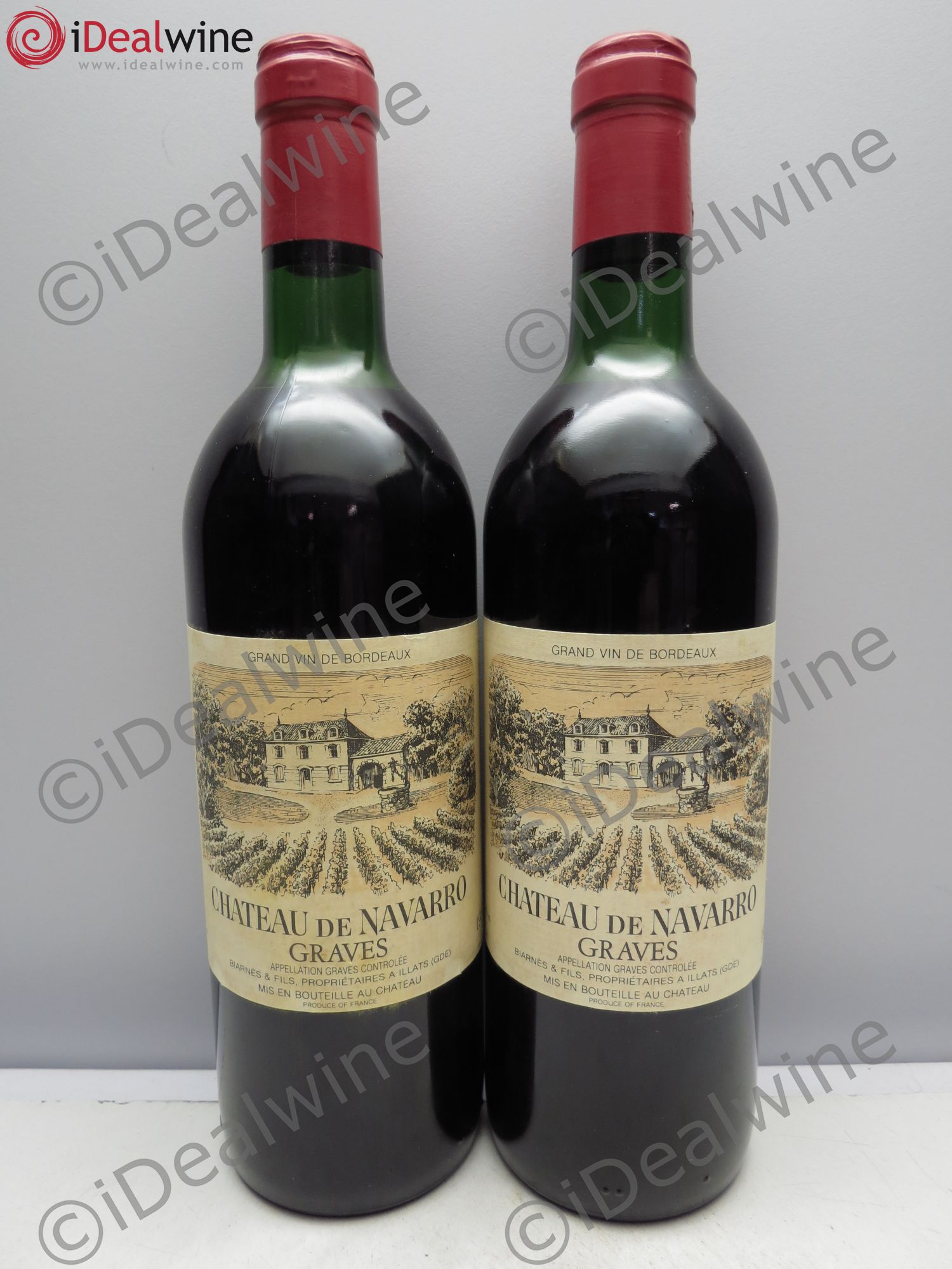 Graves Château de Navarro (sans prix de réserve / no reserve) 1985 - Posten von 2 Flaschen - 0