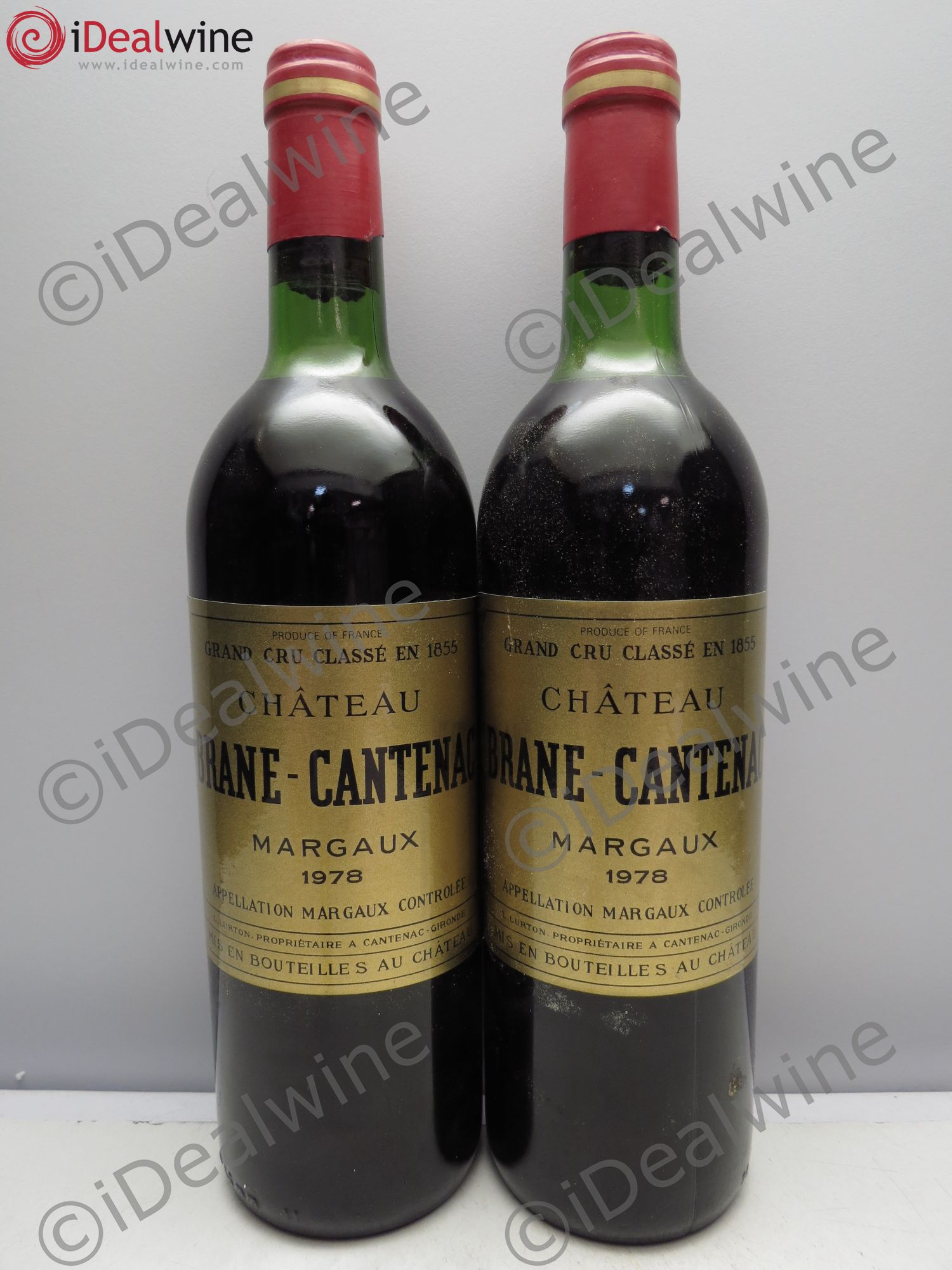 Château Brane Cantenac 2ème Grand Cru Classé 1978 - Lot de 2 bouteilles - 0