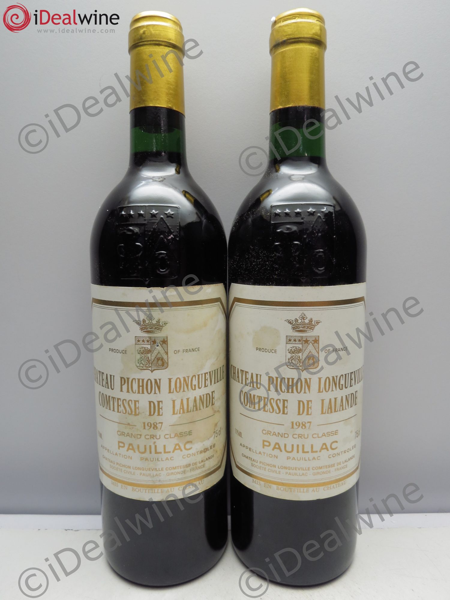 Château Pichon Longueville Comtesse de Lalande 2ème Grand Cru Classé 1987 - Lot de 2 bouteilles - 0
