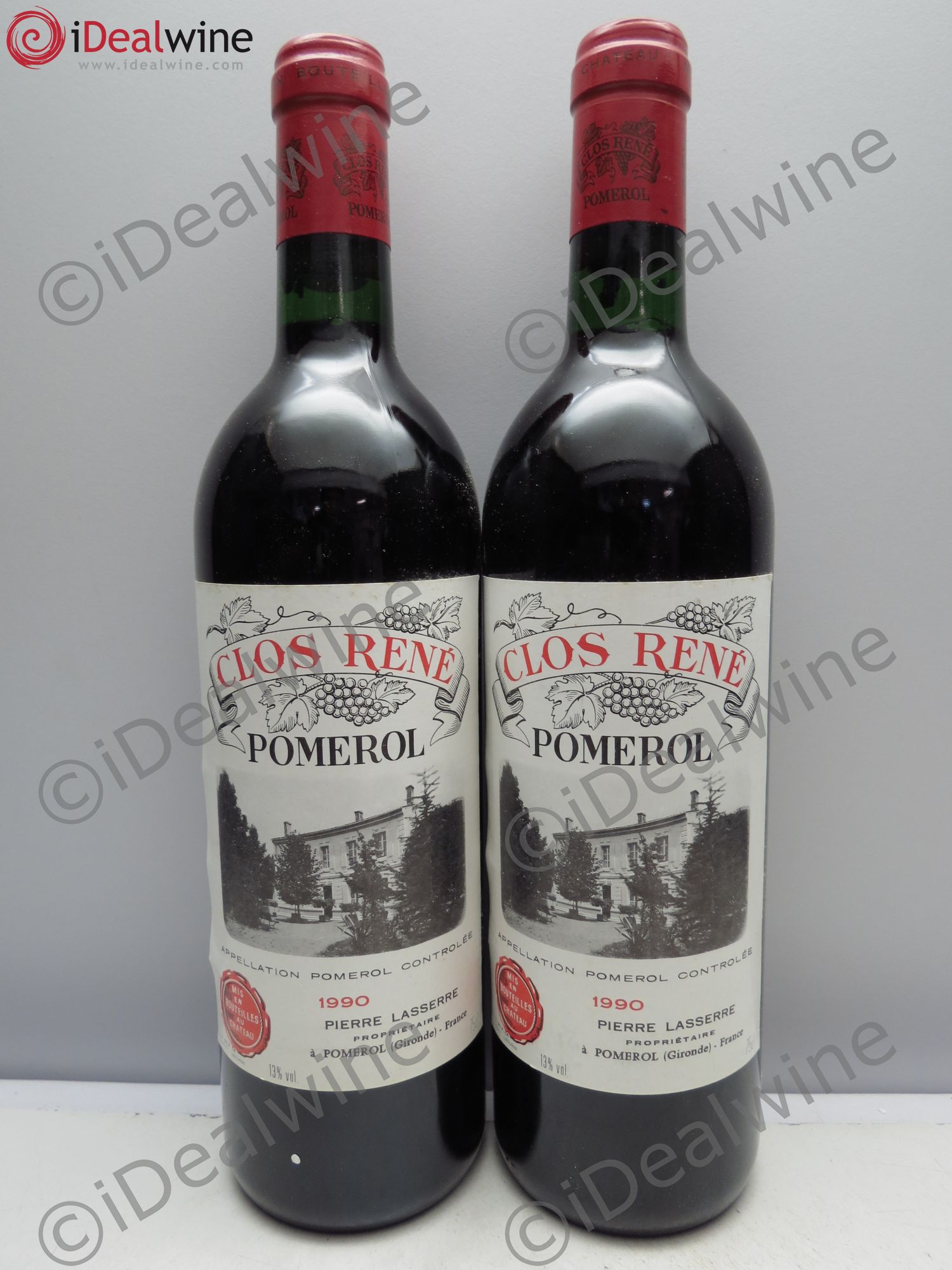 Clos René 1990 - Lot of 2 bottles - 0