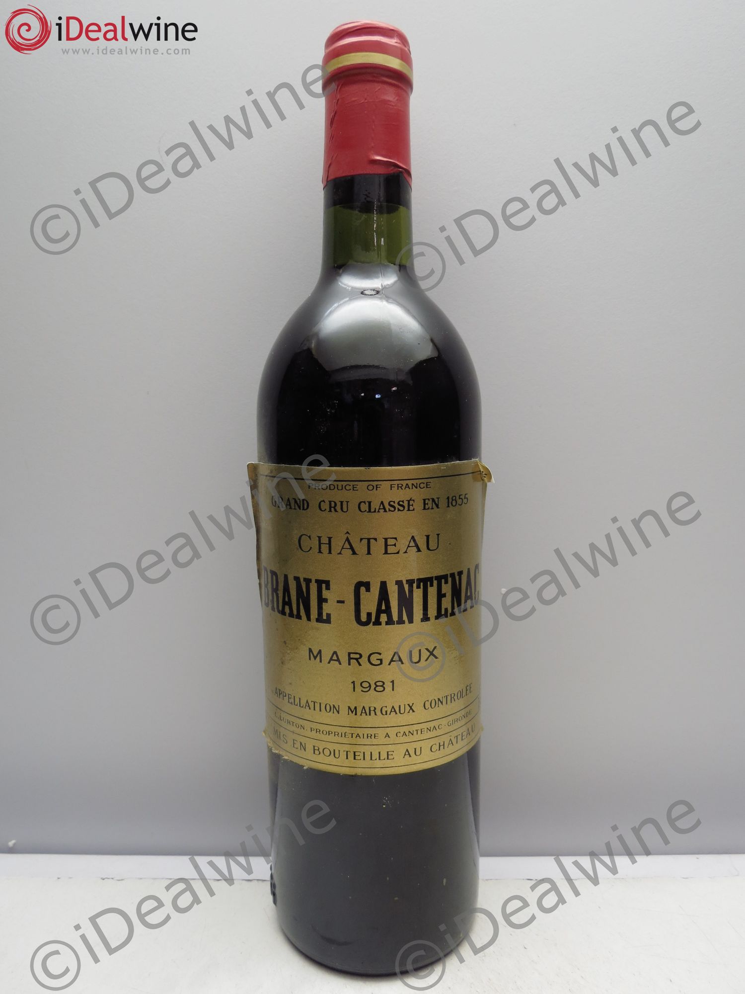 Château Brane Cantenac 2ème Grand Cru Classé 1981 - Lot de 1 bouteille - 0