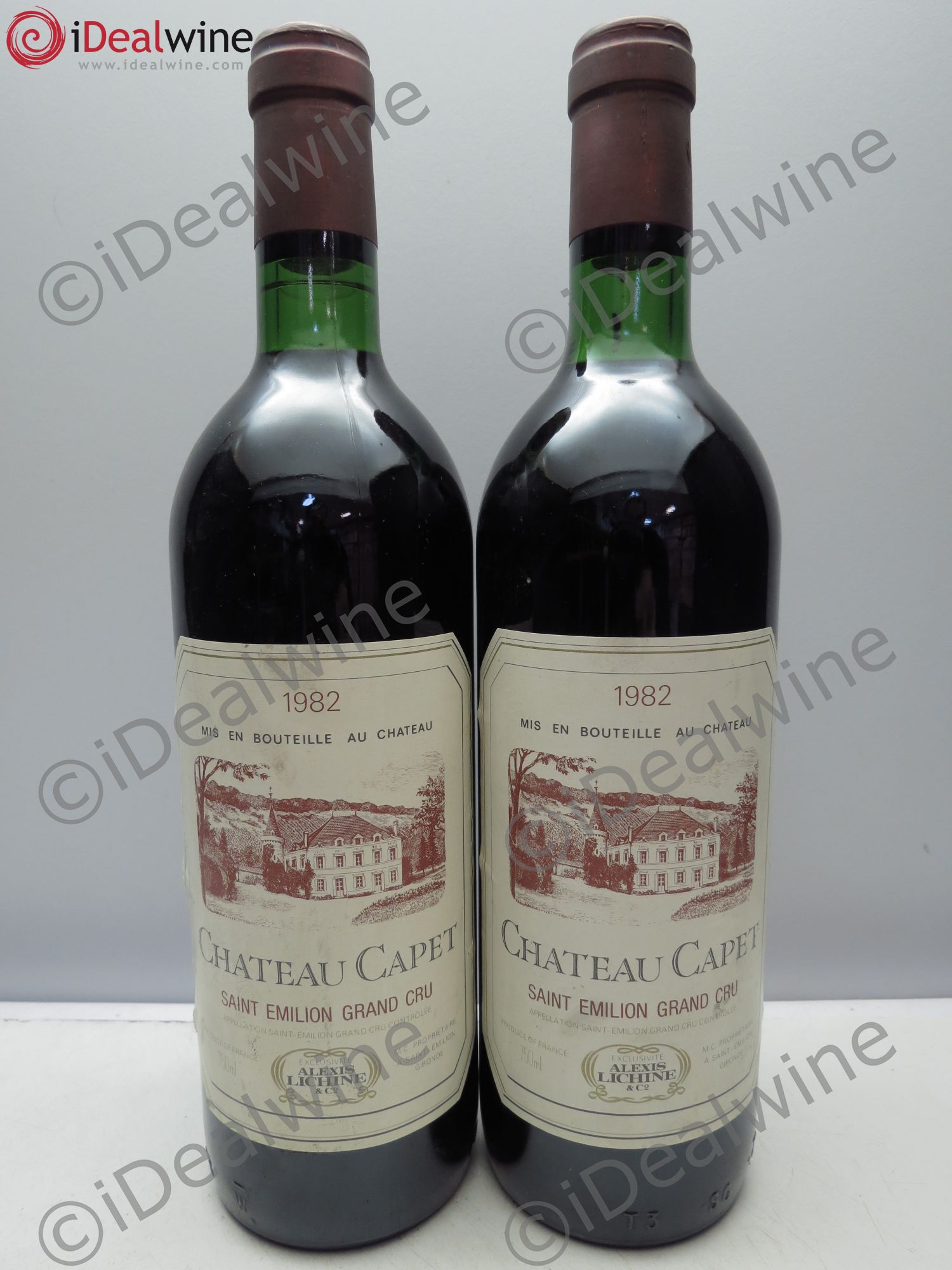 Saint-Émilion Château Capet 1982 - Lot de 2 bouteilles - 0