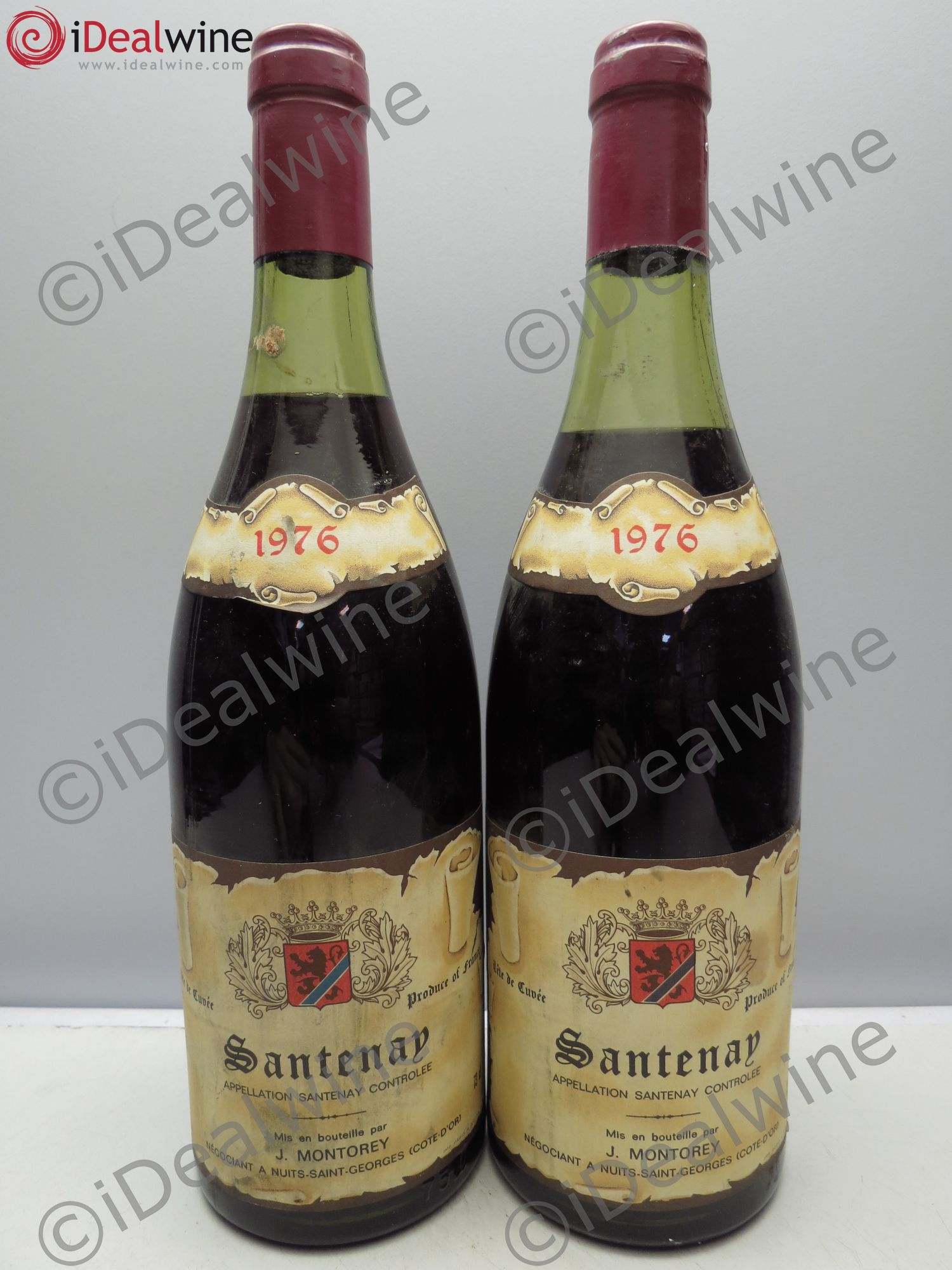 Santenay J.Montorey 1976 - Posten von 2 Flaschen - 0