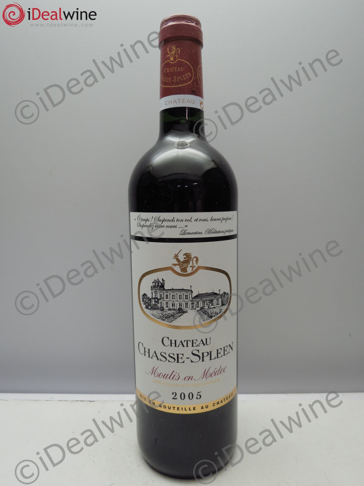 Château Chasse Spleen (CB sans couvercle) 2005 - Lot de 12 bouteilles - 0