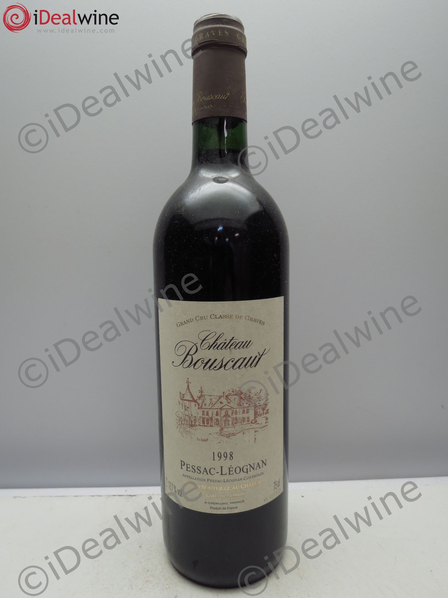 Château Bouscaut Cru Classé de Graves (CB sans couvercle) 1998 - Lot de 12 bouteilles - 0