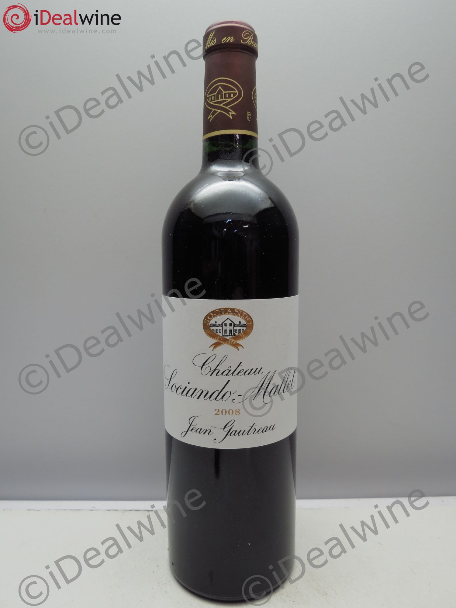 Château Sociando Mallet 2008 - Lot de 6 bouteilles - 0